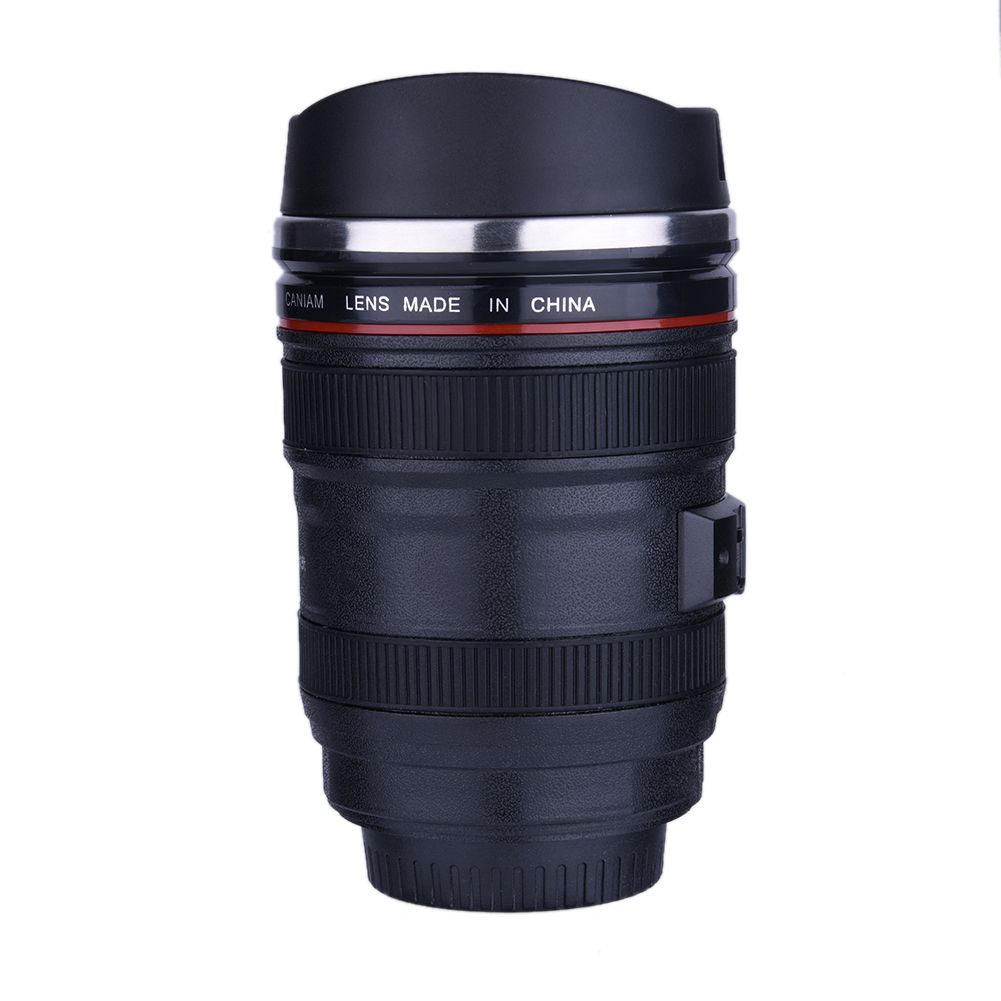 Creative Camera Lens Shaped Insulation Cup Stainless Steel Insulated view 3