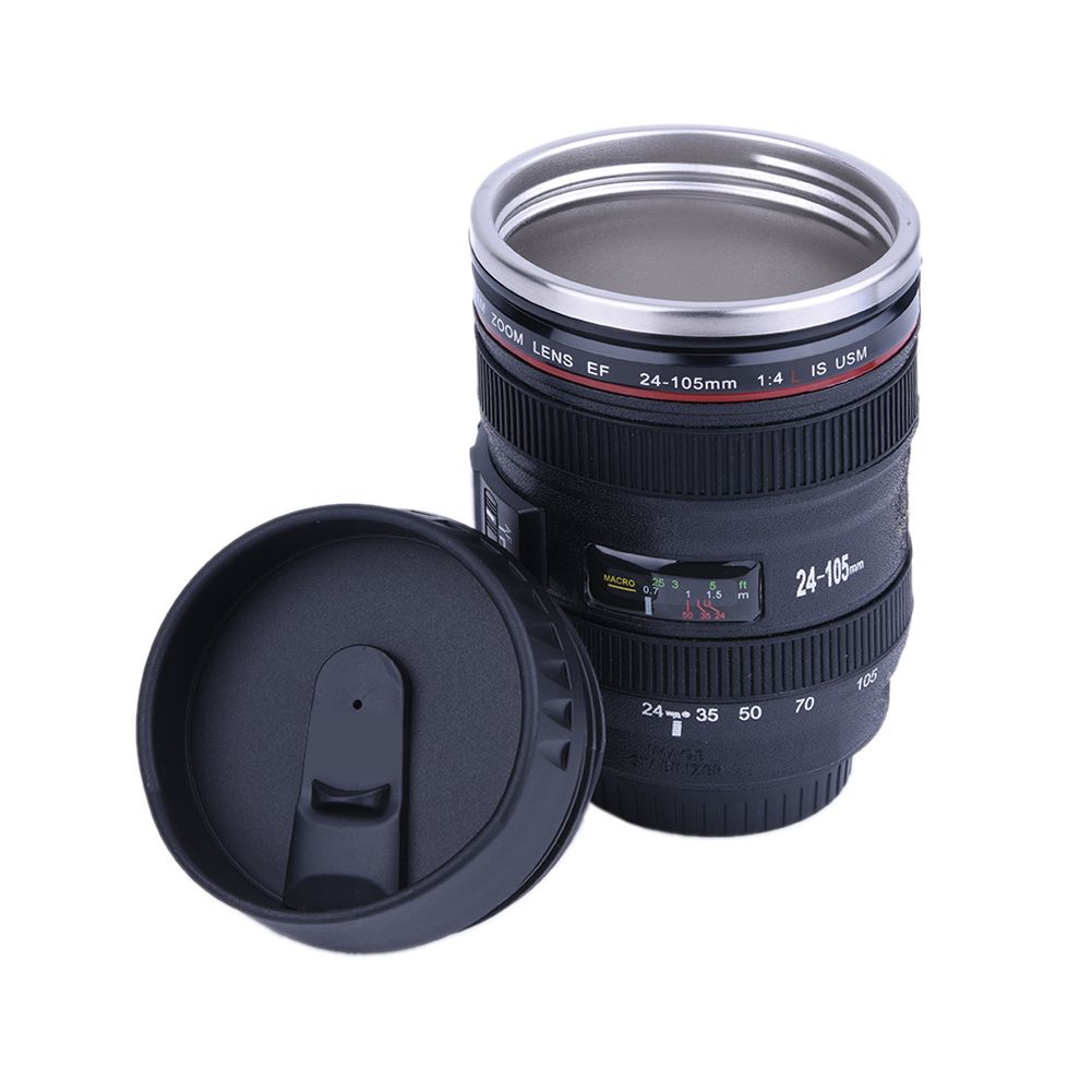 Creative Camera Lens Shaped Insulation Cup Stainless Steel Insulated view 5
