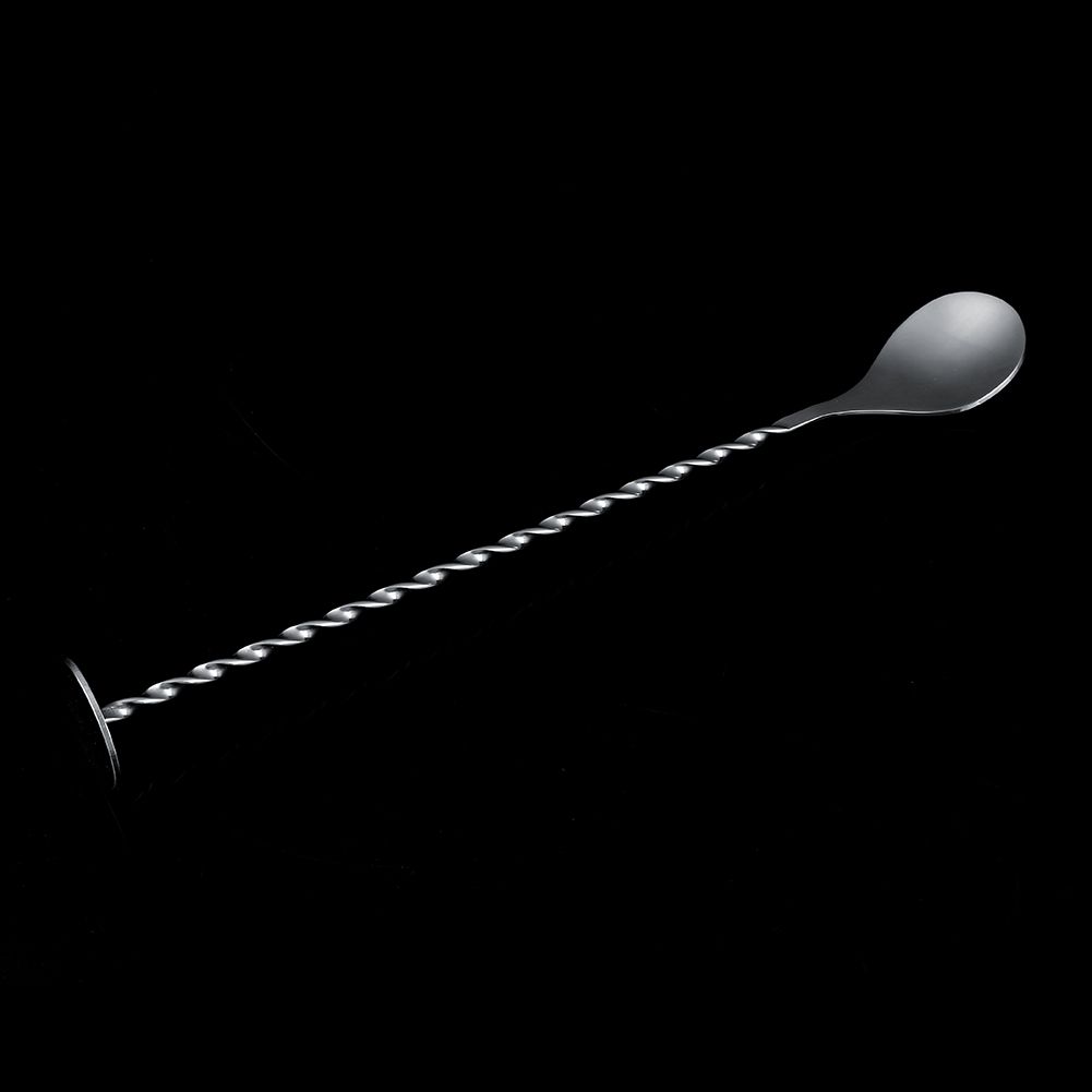 11In Stainless Steel Long Bar Spoon Steel Bartending Mixed Tall Drink Stir view 5