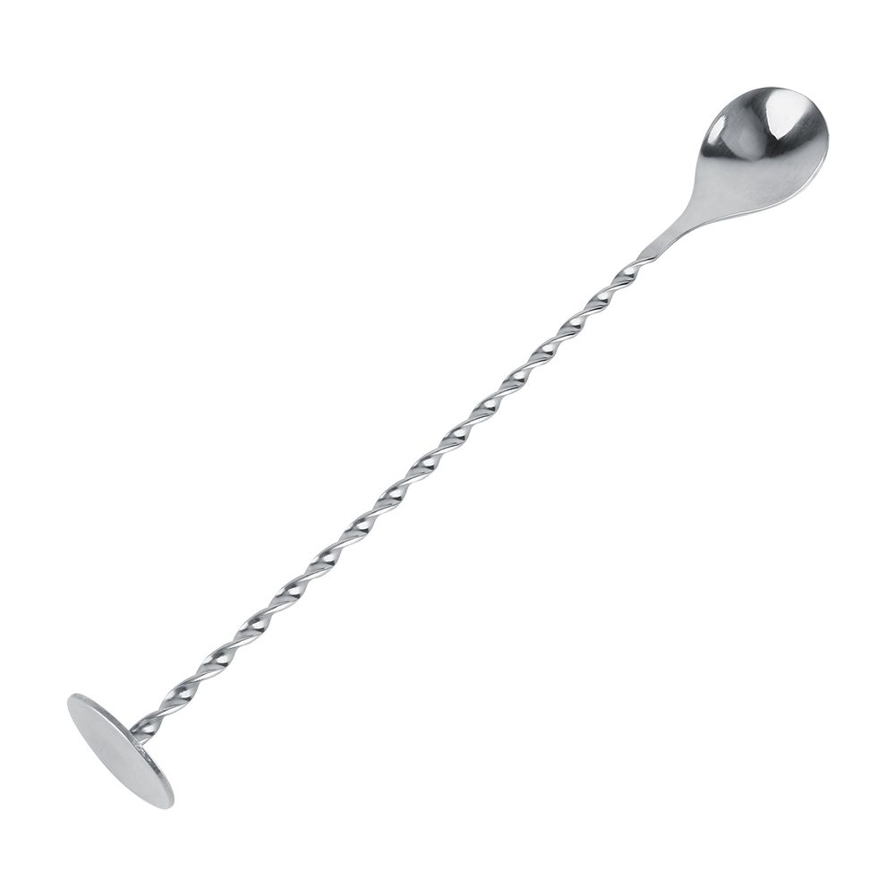 11In Stainless Steel Long Bar Spoon Steel Bartending Mixed Tall Drink Stir view 7