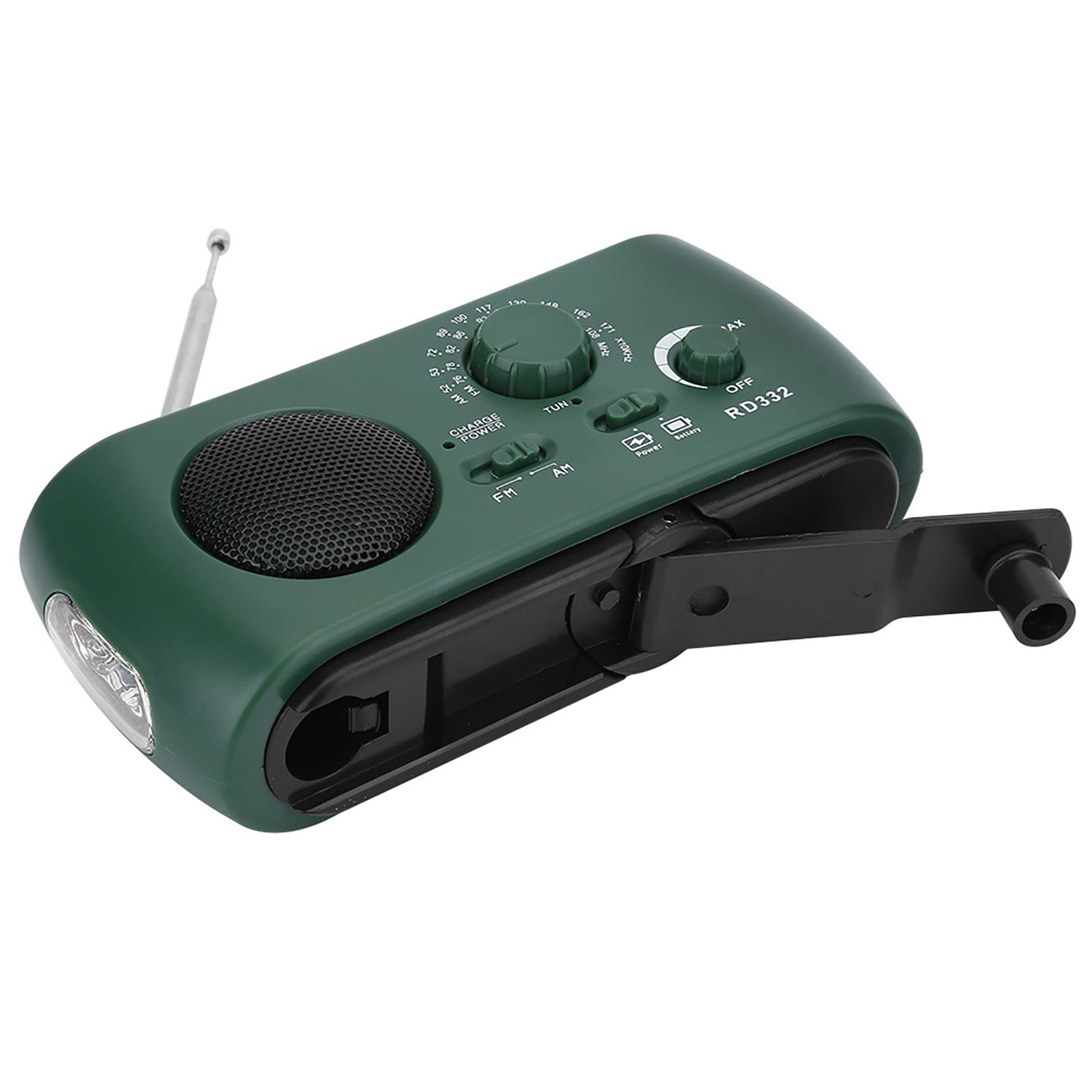 Solar Hand Crank AM/FM Radio with LED Flashlight Emergency Phone Charger view 5