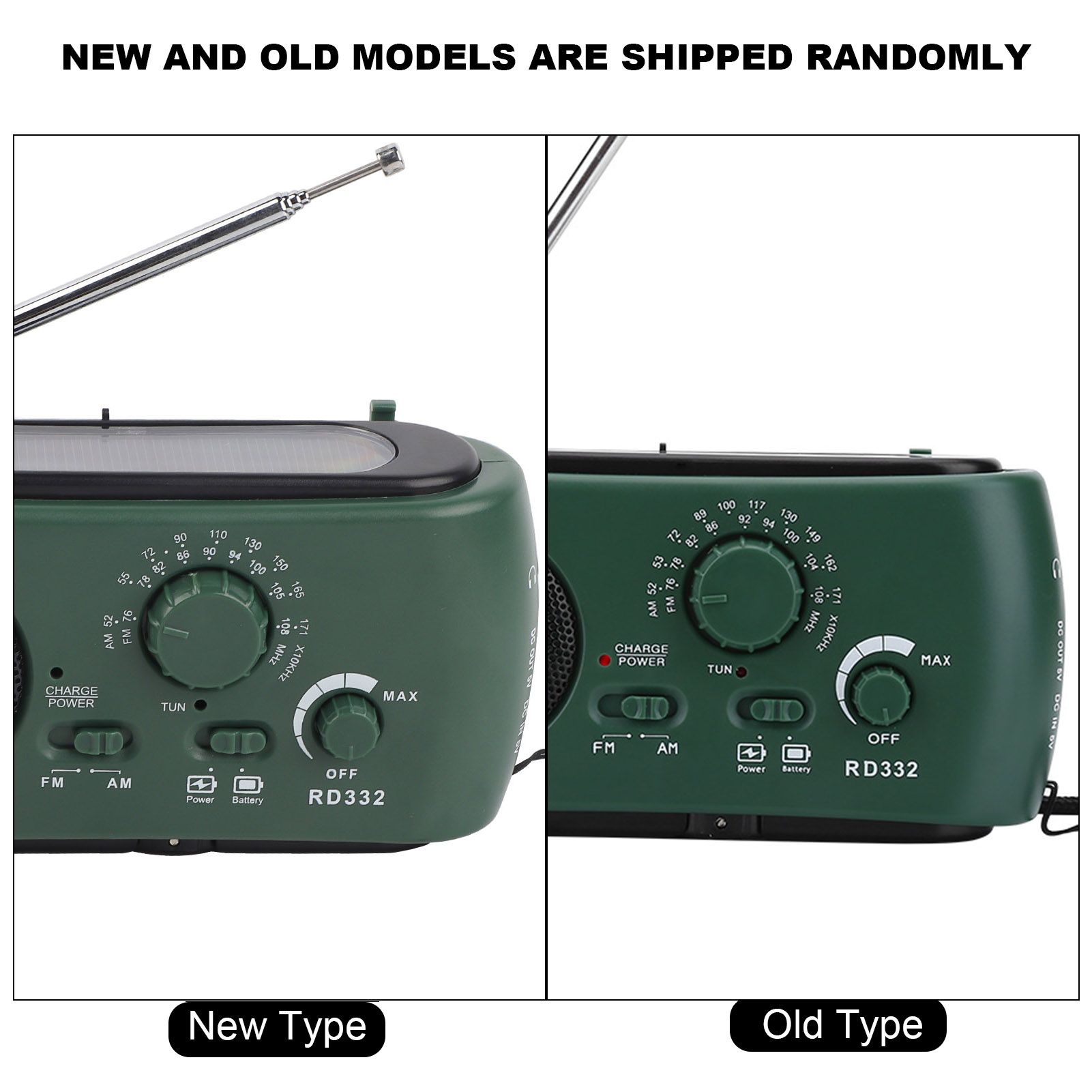 Solar Hand Crank AM/FM Radio with LED Flashlight Emergency Phone Charger view 14