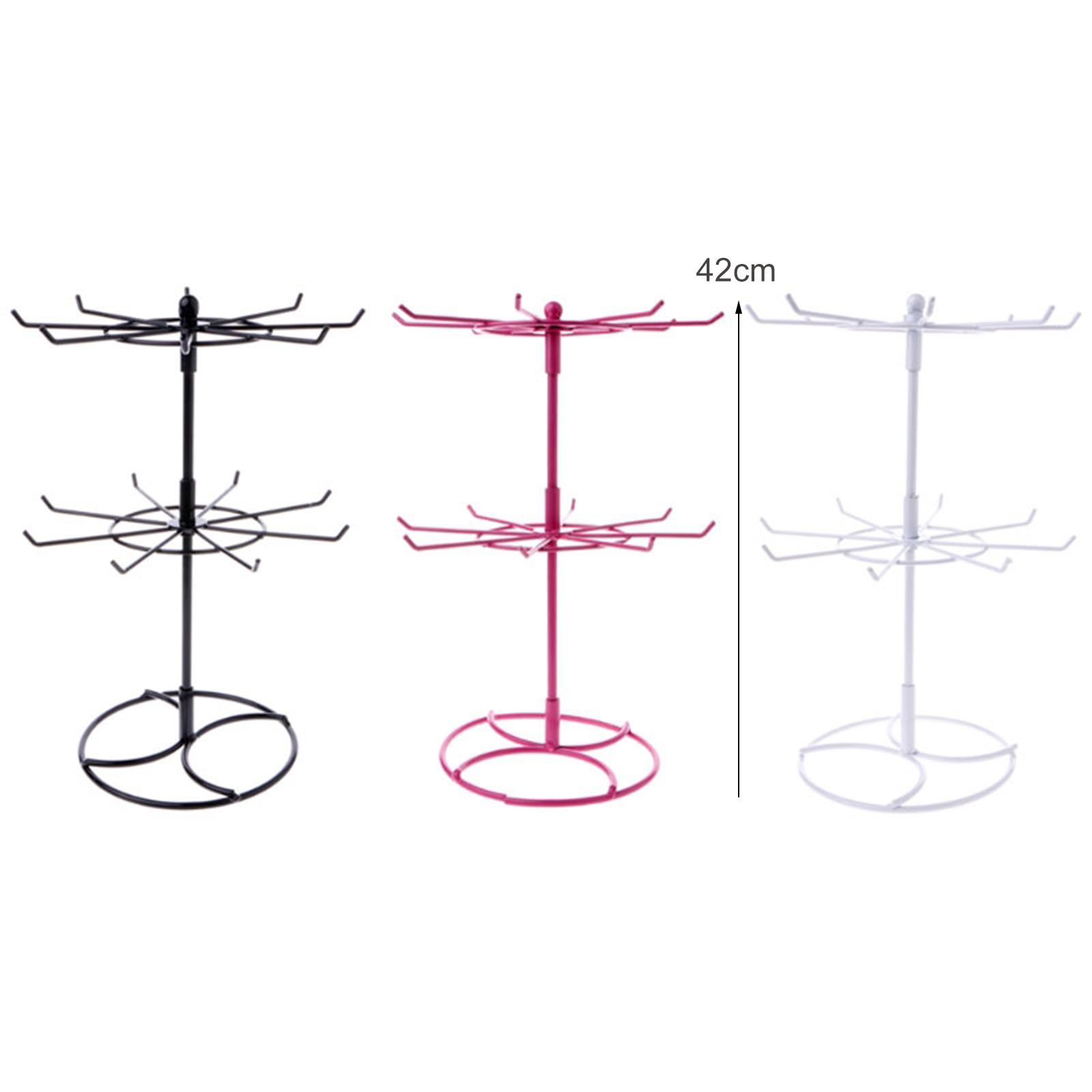 Jewelry Display Rack Double Tier Jewelry Stand Portable Metal Jewelry Rack for view 2