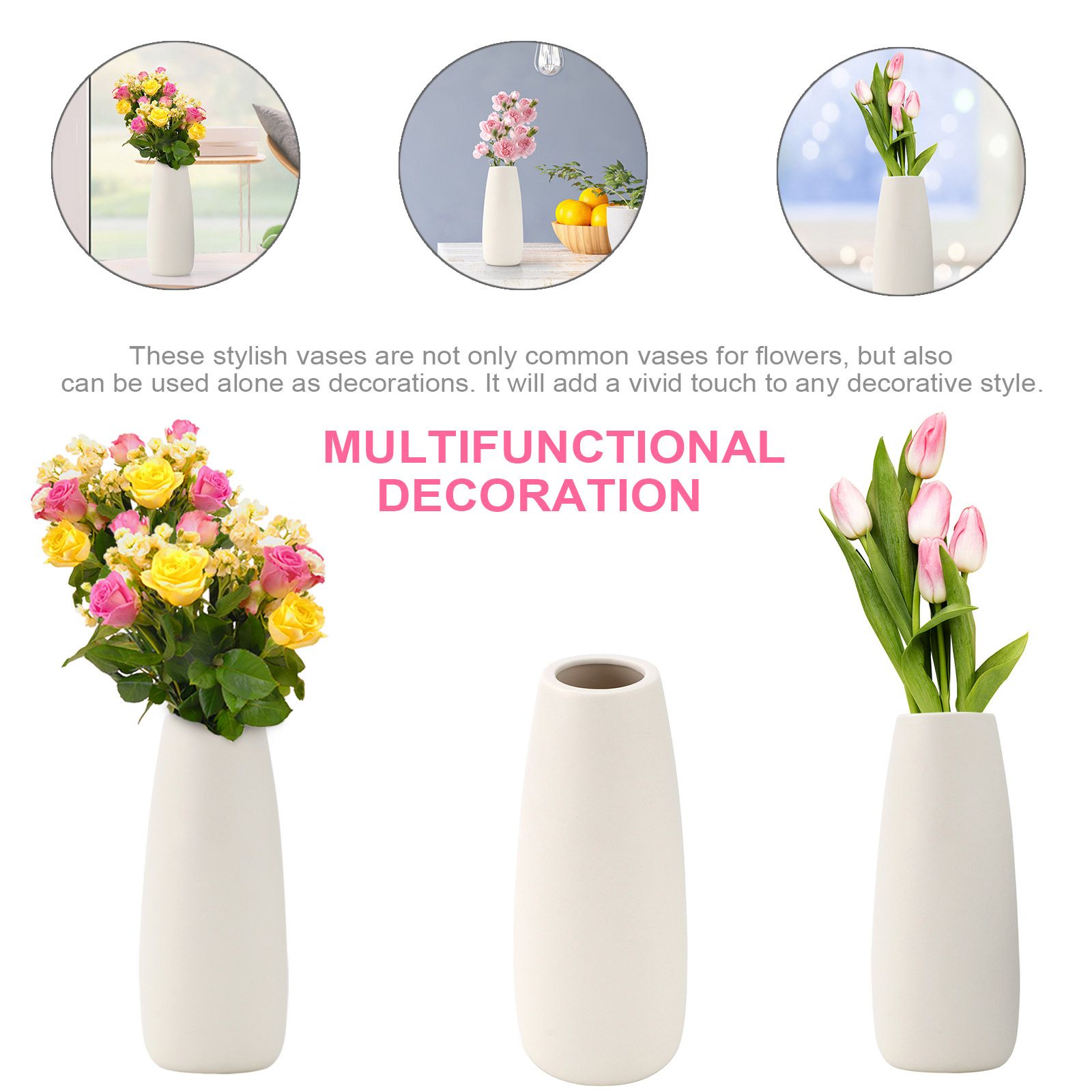 Simple Modern Ceramic Vase Home Room Table Desktop Decoration Ornaments view 7