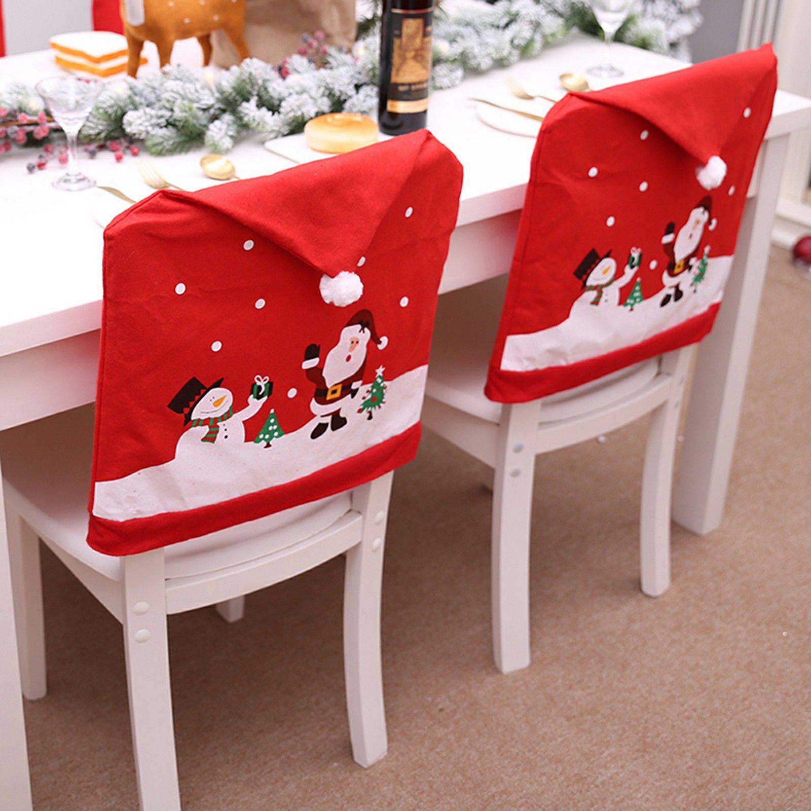 Non Woven Chair Set Cartoon Snowman Stool Set view 5