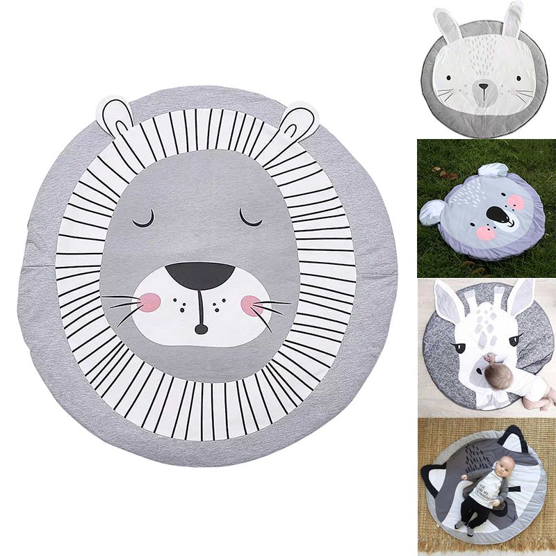 Play Mat Cute Cartoon Animals Cotton Crawling Mat for Baby Children view 9