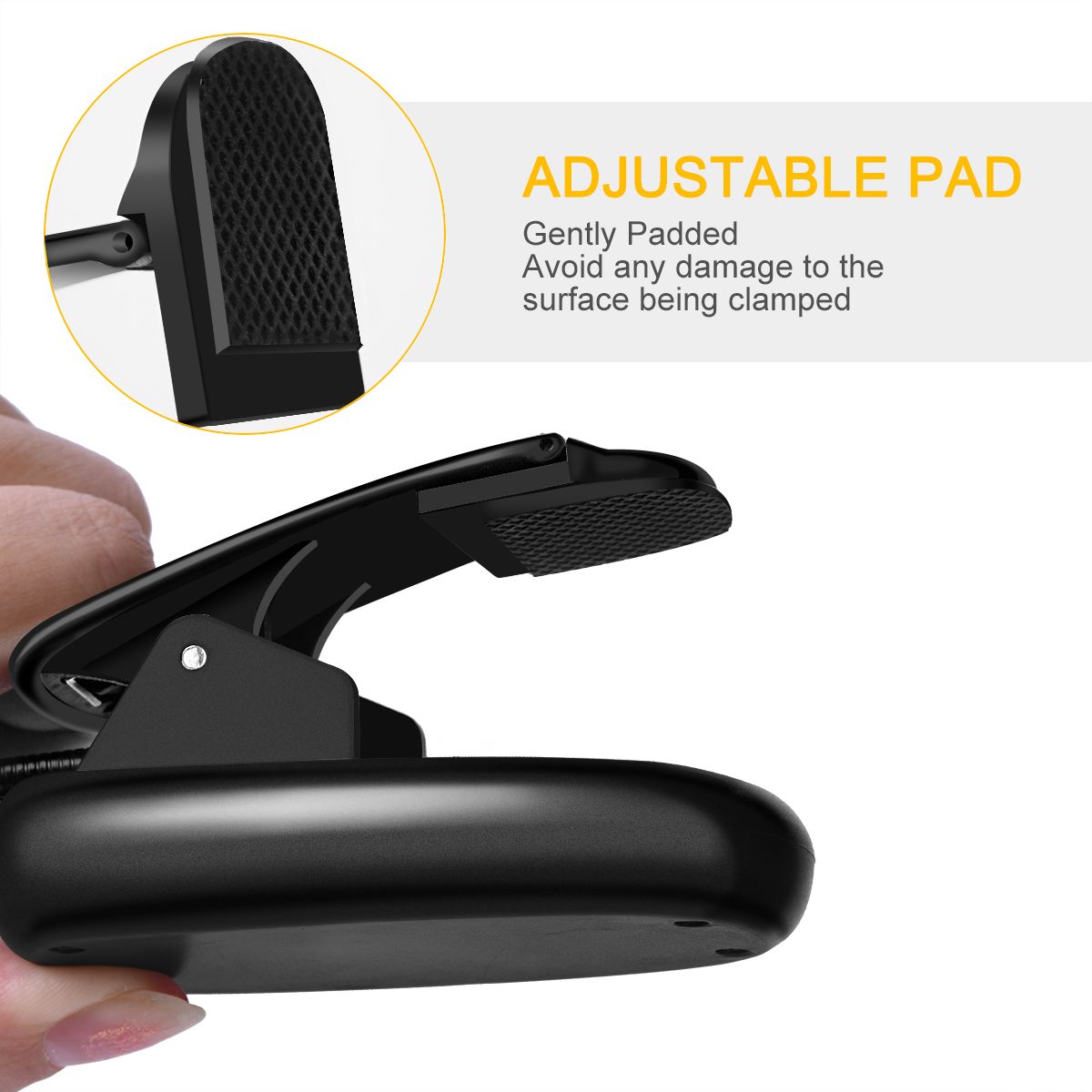 Reading Light, 14 LED USB Rechargeable and Eyecare Book Light, Flexible Clip view 4