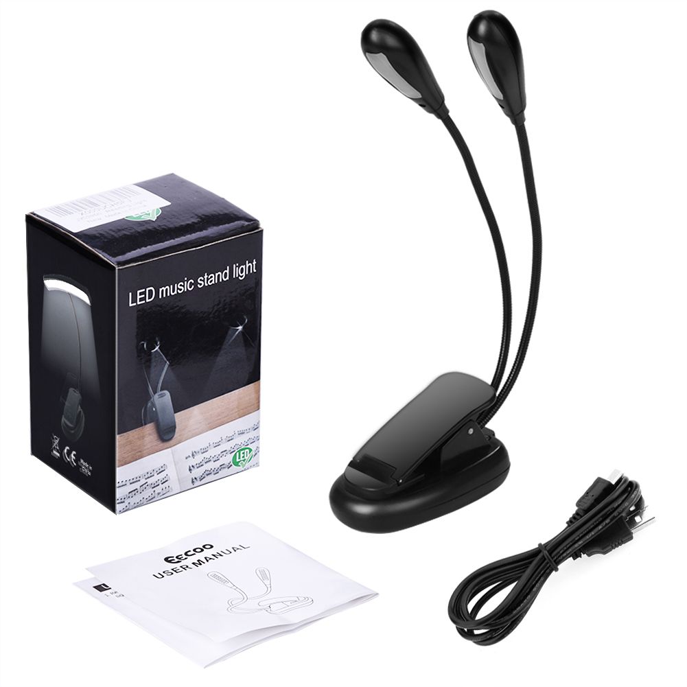 Reading Light, 14 LED USB Rechargeable and Eyecare Book Light, Flexible Clip view 9
