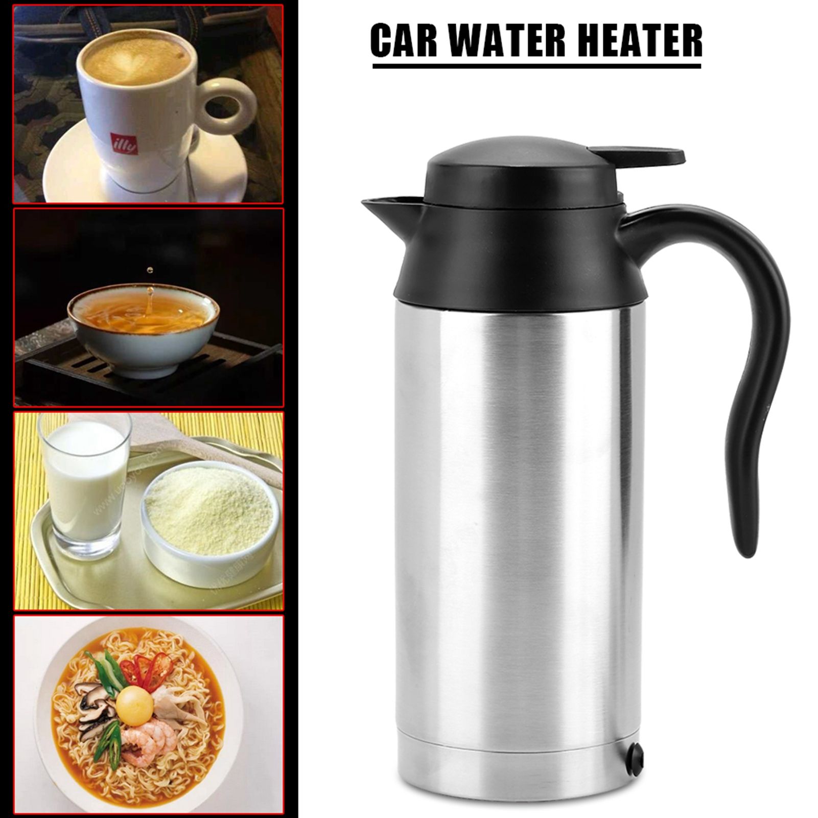 Portable 750ml 24V Travel Car Truck Kettle Water Heater Bottle for Tea Coffee view 4