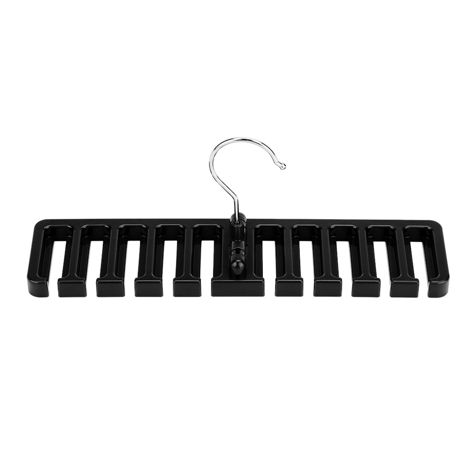 10 Slot Tie Belt Scarf Rack Organizer Sturdy Plastic Closet Wardrobe Space view 2