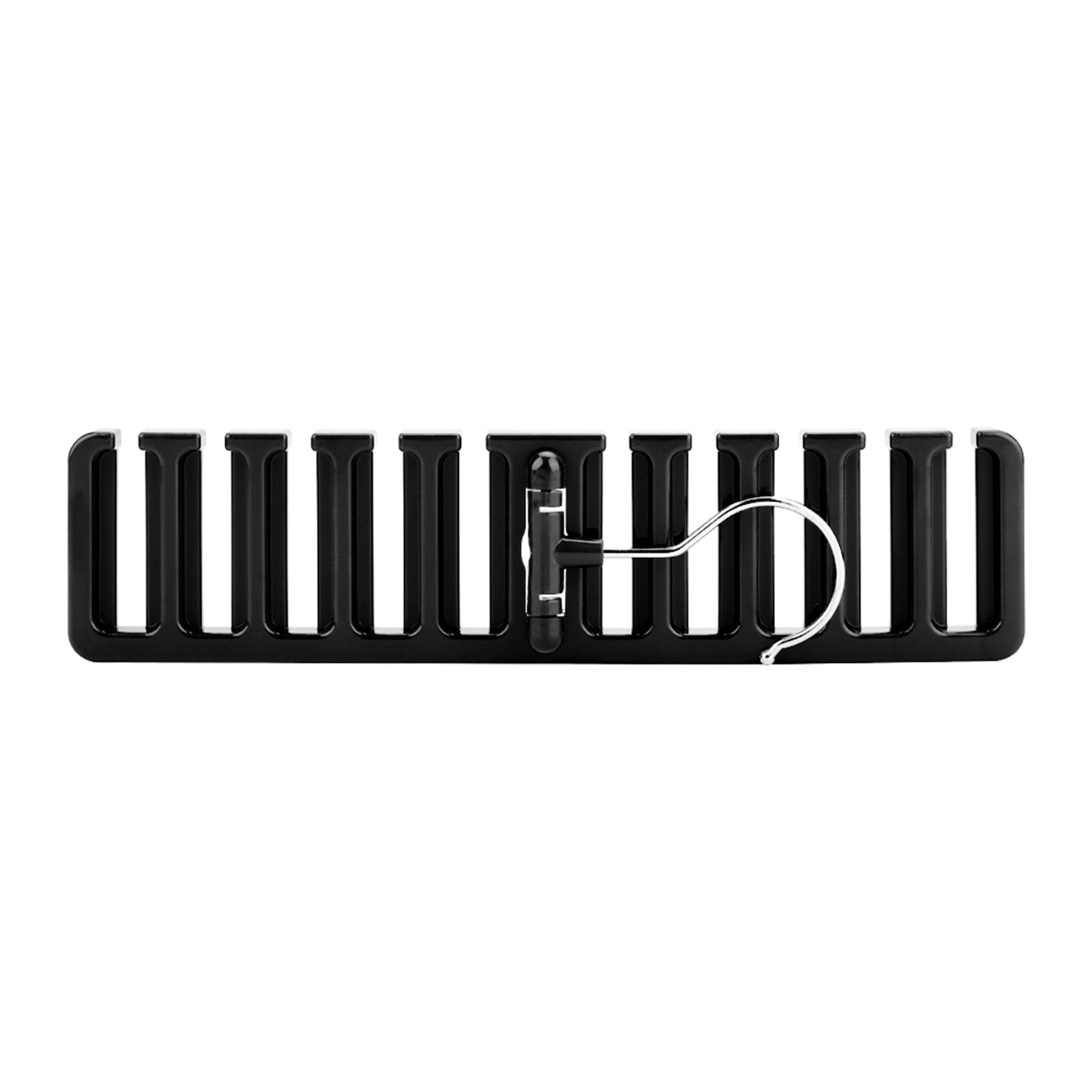 10 Slot Tie Belt Scarf Rack Organizer Sturdy Plastic Closet Wardrobe Space view 8