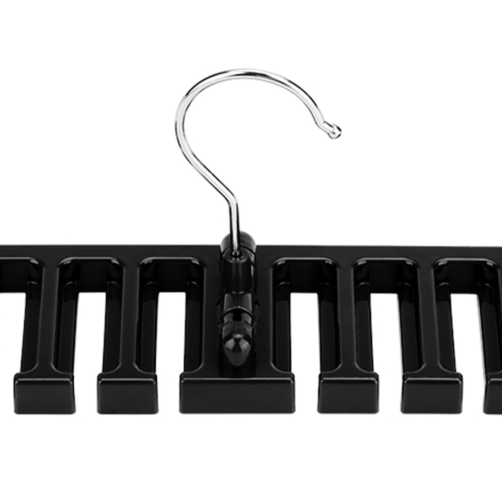 10 Slot Tie Belt Scarf Rack Organizer Sturdy Plastic Closet Wardrobe Space view 15