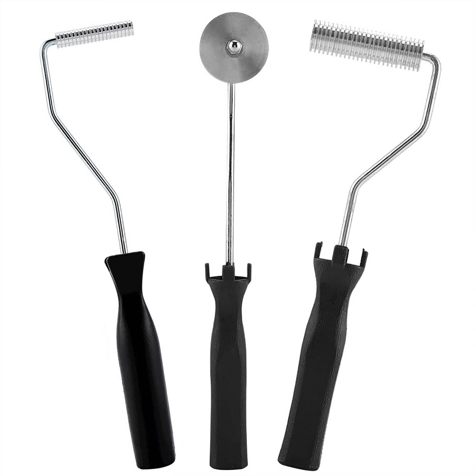 Aluminum Alloy Fiberglass Bubble Laminating Roller ABS Handle for GRP FRP view 4