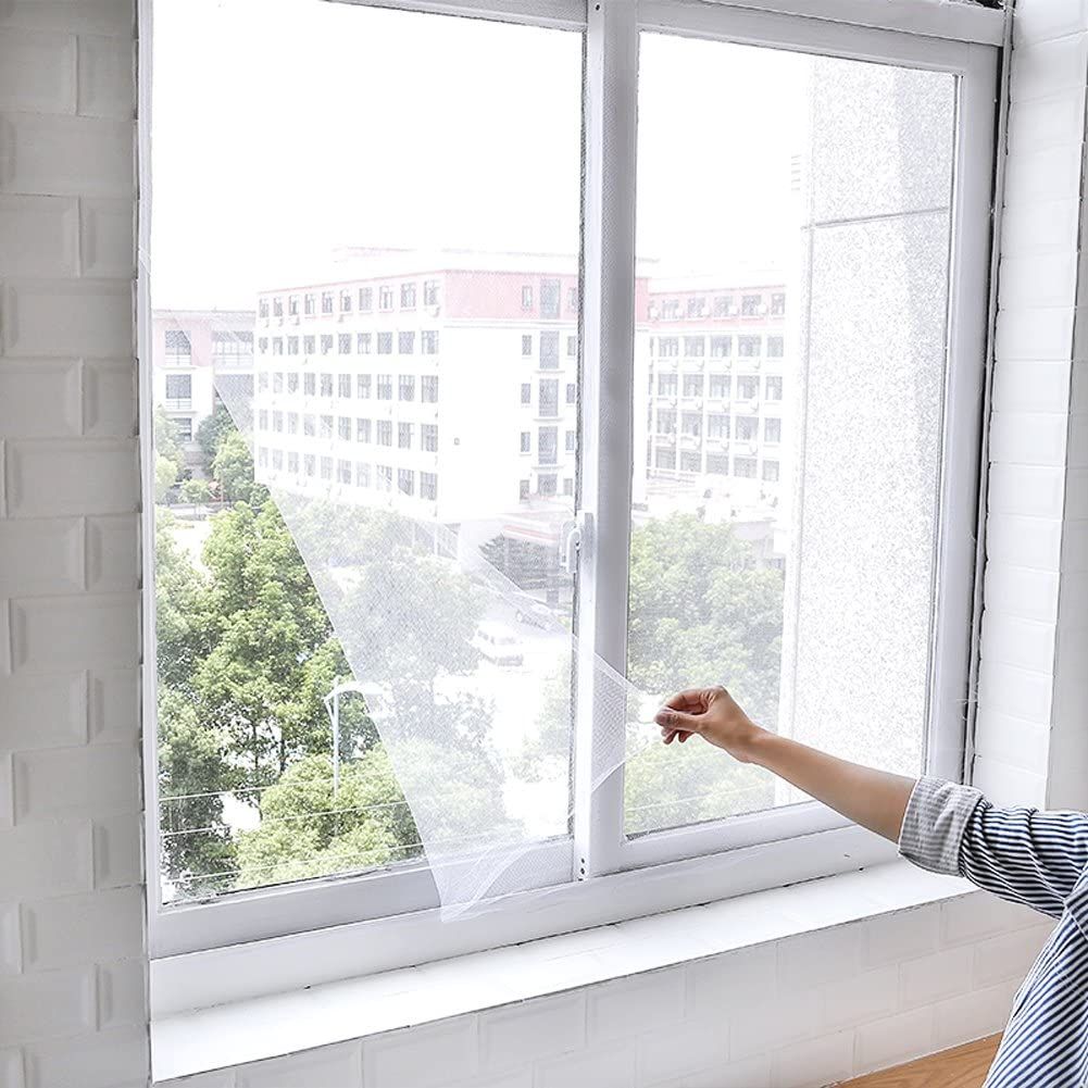 Self Adhesive Window Screening Mesh Anti Mosquito Bugs Flies Insects Room