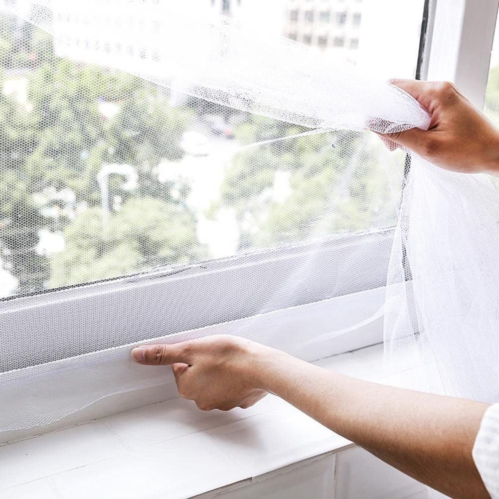 Self Adhesive Window Screening Mesh Anti Mosquito Bugs Flies Insects Room view 3