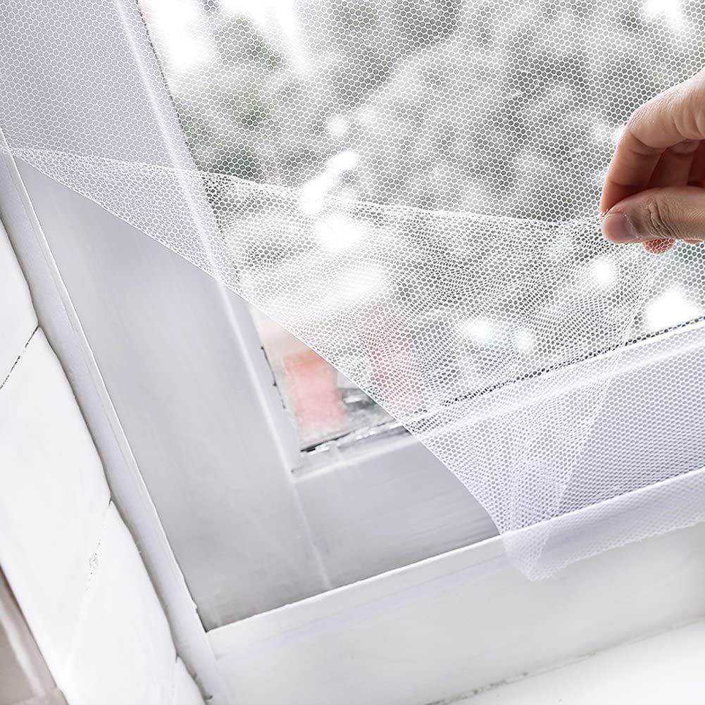 Self Adhesive Window Screening Mesh Anti Mosquito Bugs Flies Insects Room view 7