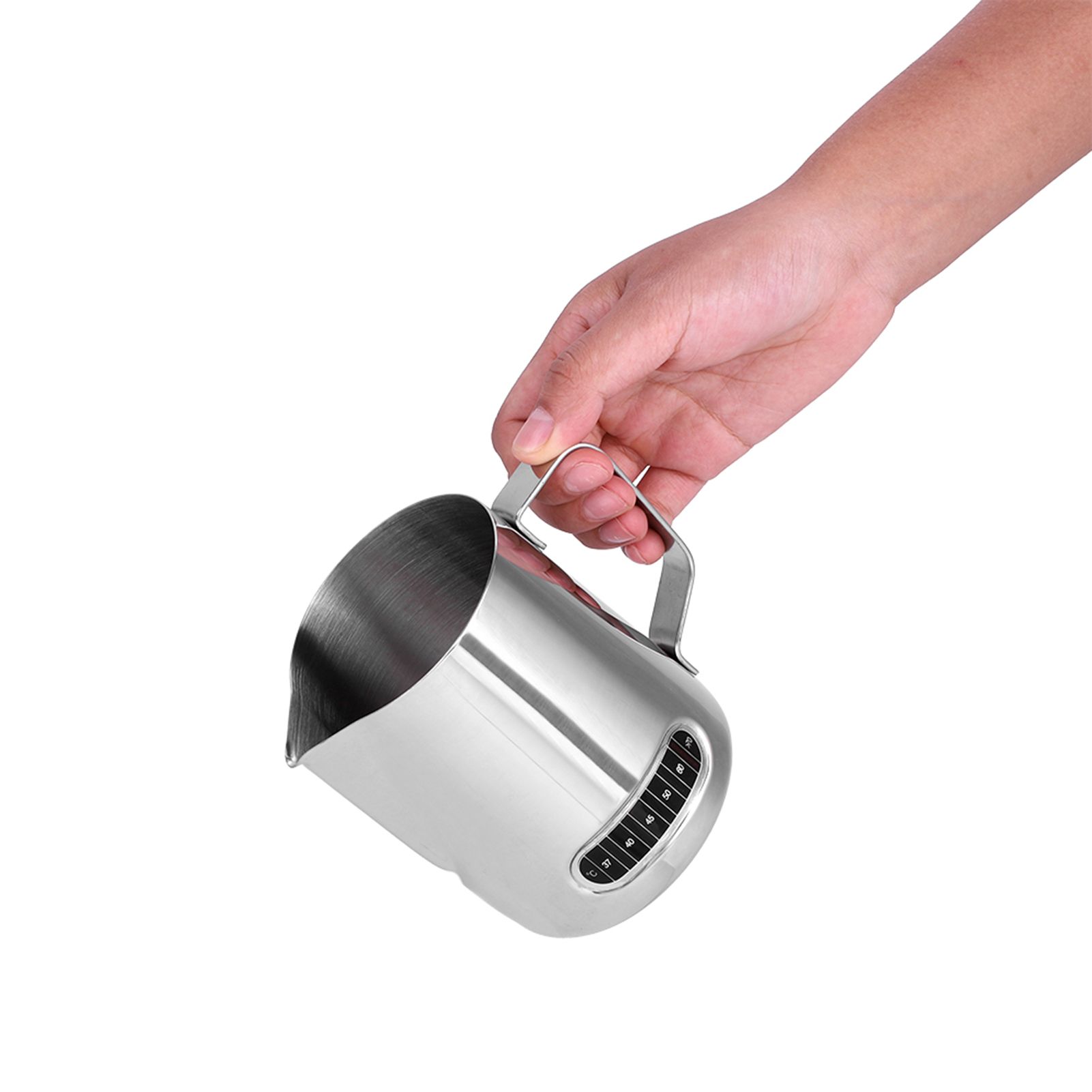 600ml Stainless Steel Milk Frothing Pitcher Espresso Coffee Cup Mugs with view 12