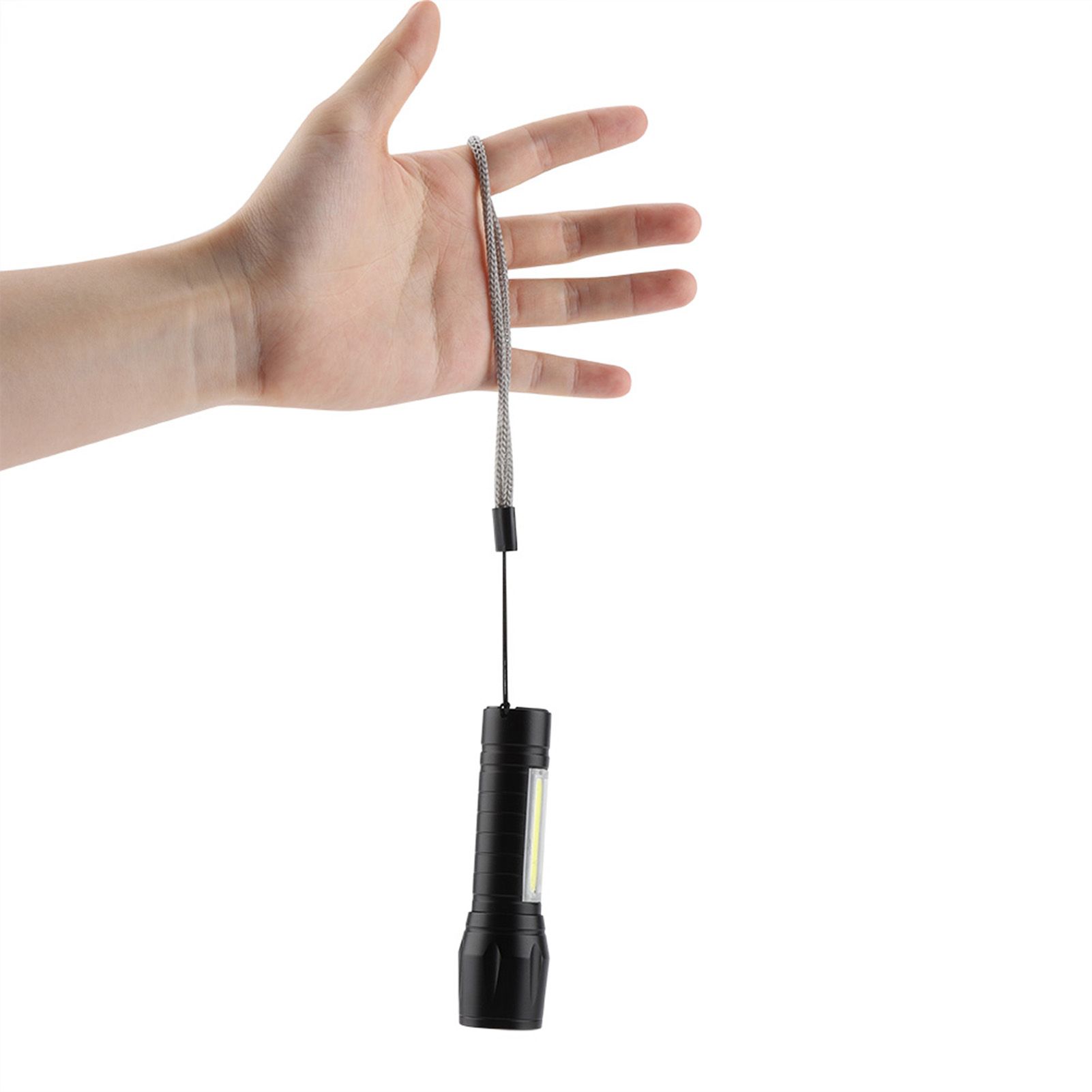 Portable XPE + COB Waterproof Telescopic Zoom 3 Modes LED Torch Outdoor view 11