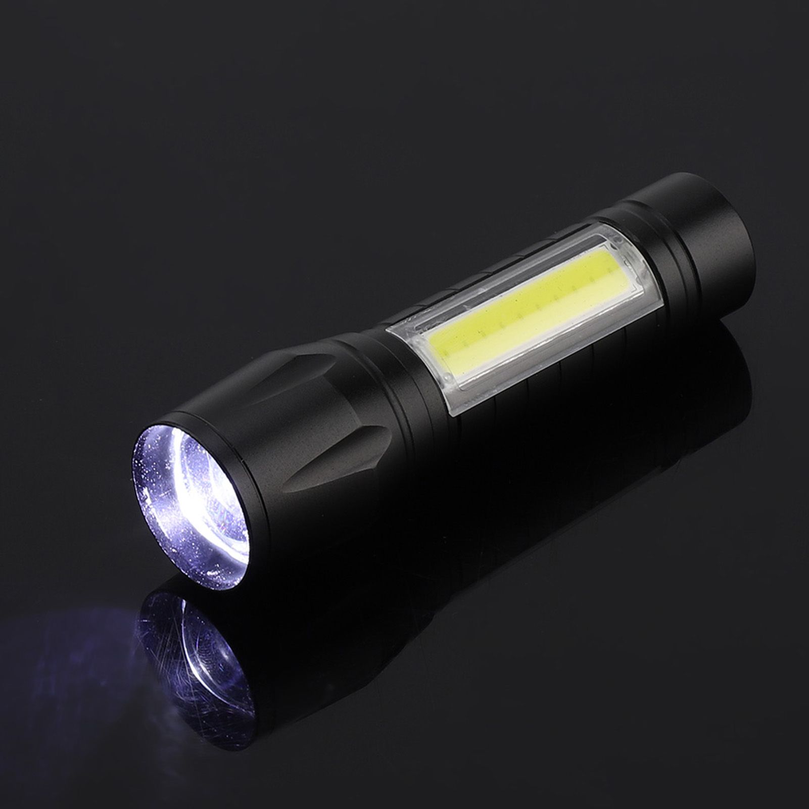 Portable XPE + COB Waterproof Telescopic Zoom 3 Modes LED Torch Outdoor view 14