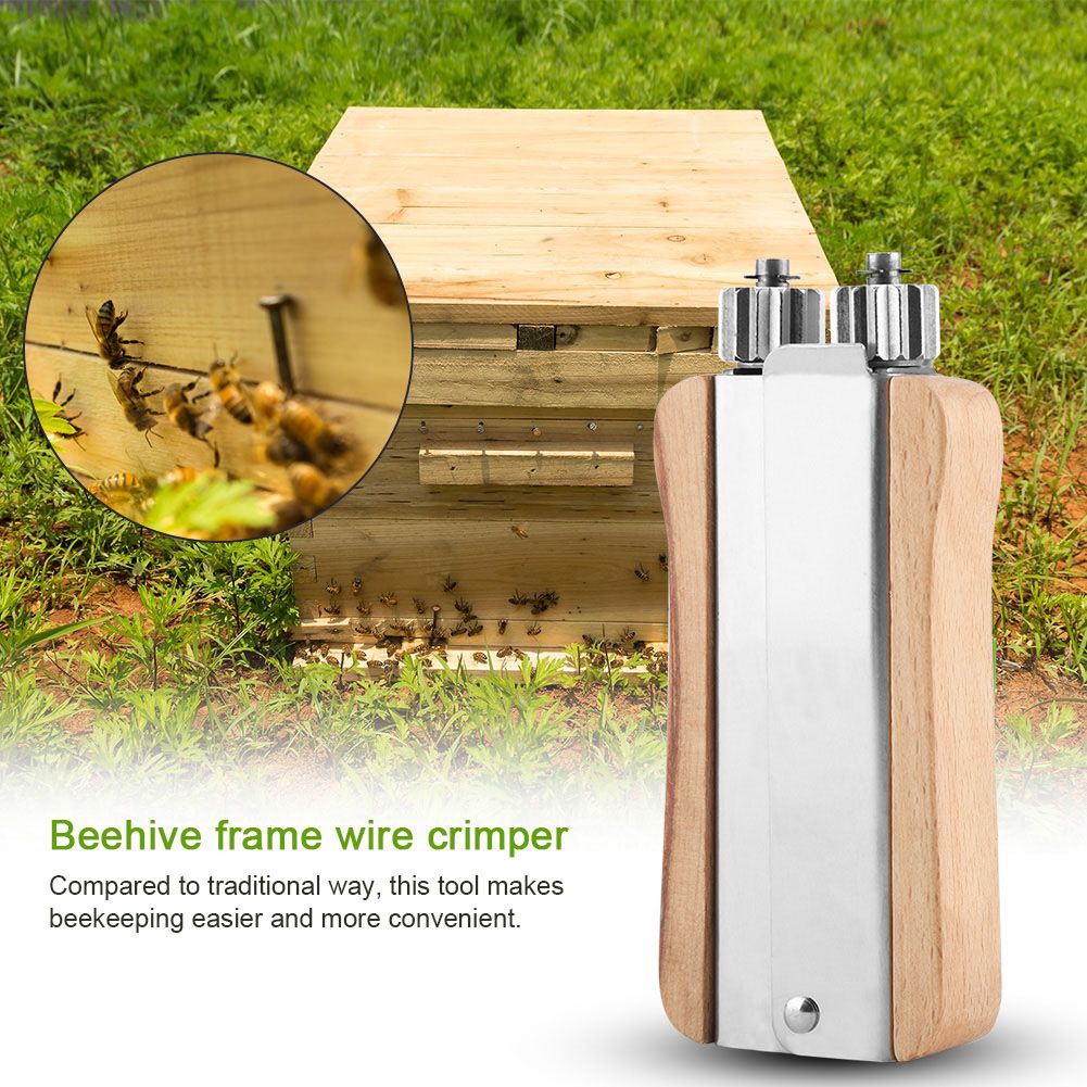 Stainless Steel Tight Wire Beehive Frame Installation Tool Apiculture Crimper view 3