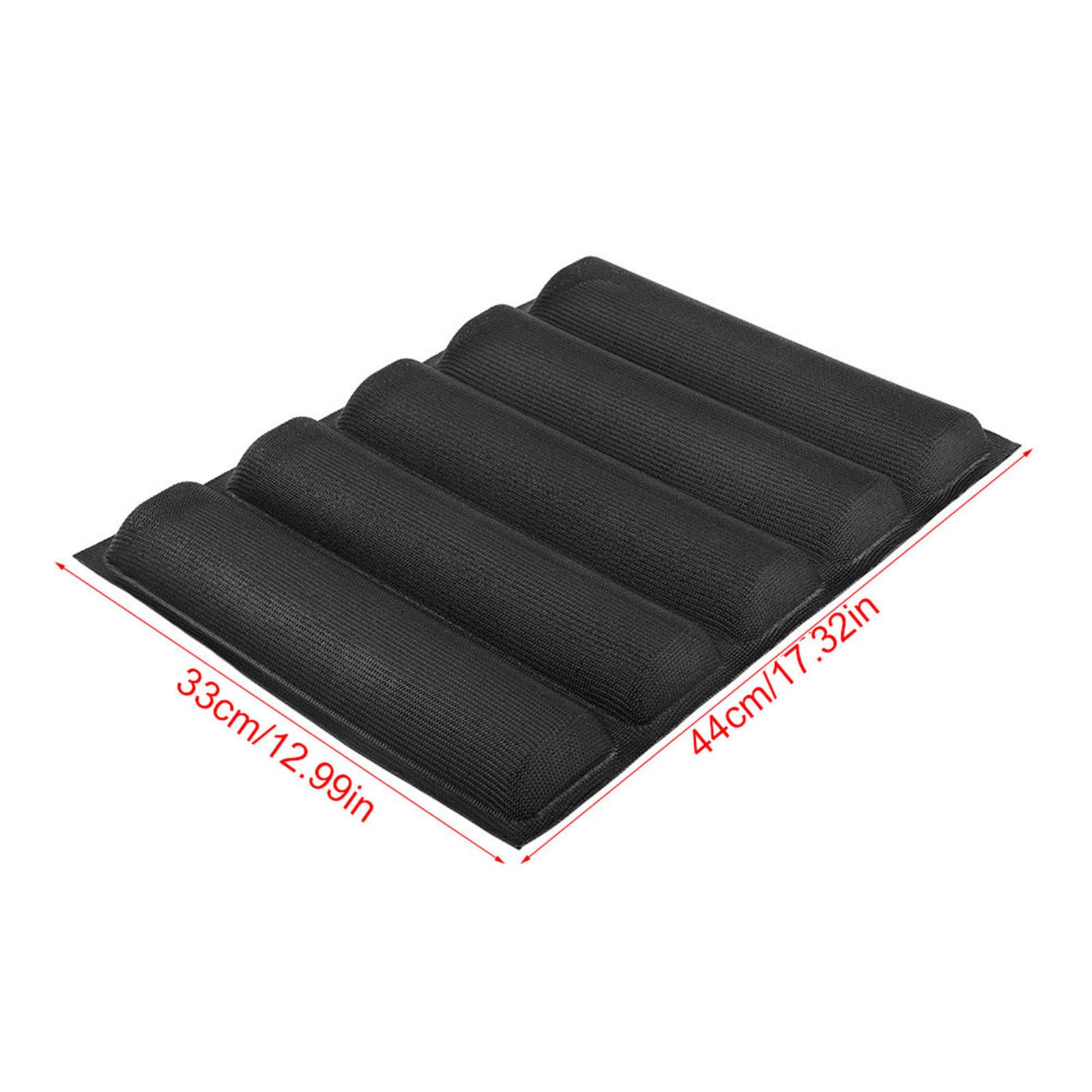 Silicone Oblong Shape Bread Molds Baguette Pan French Bakeware Tray view 4