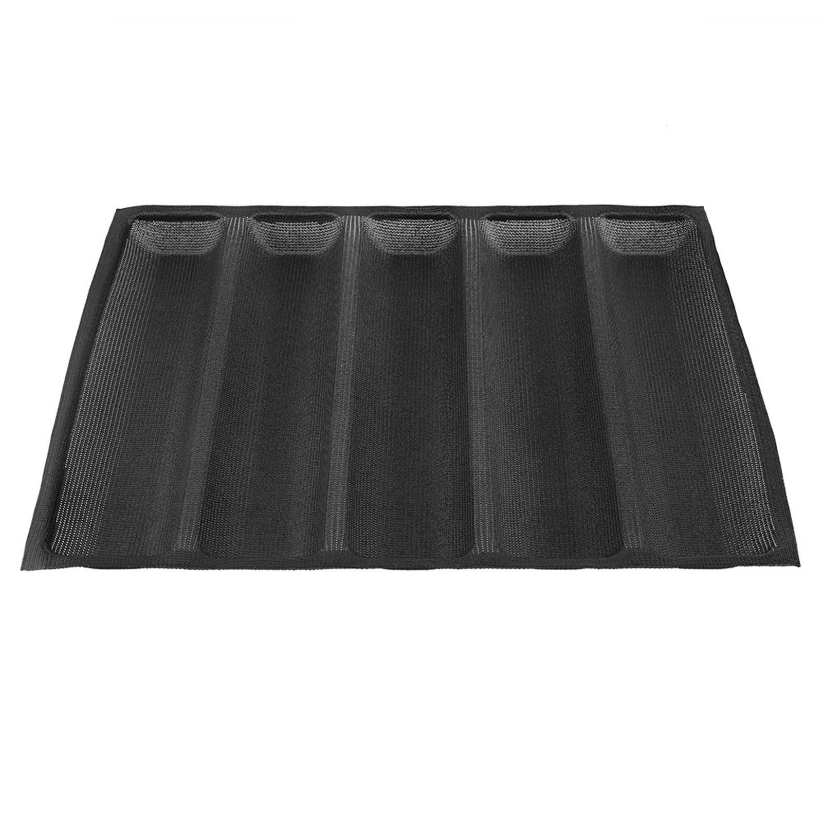 Silicone Oblong Shape Bread Molds Baguette Pan French Bakeware Tray view 6