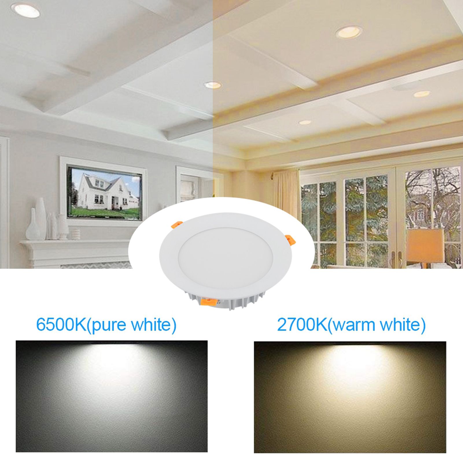 Milight 18W RGB+CCT Dimmable LED Panel Downlight Recessed Ceiling WiFi Light view 2