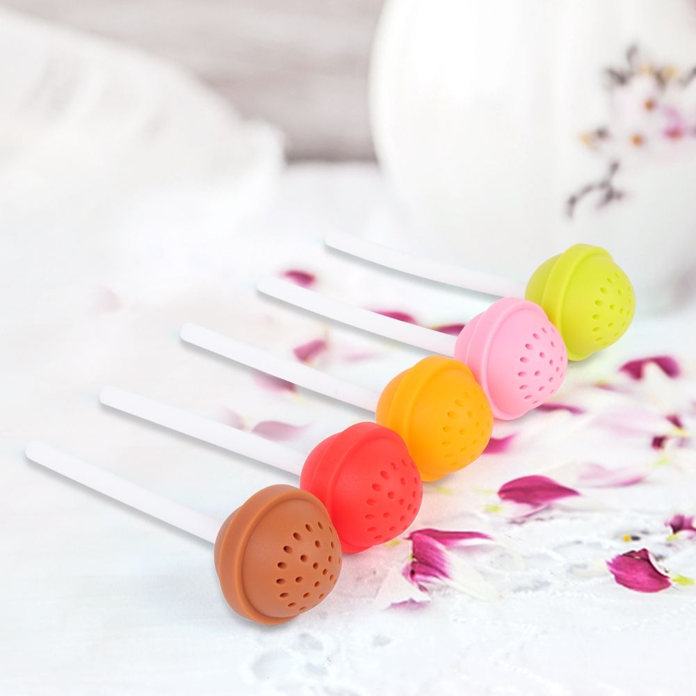 Silicone Tea Infuser Food Grade Lollipop Shape Design Tea Filter Funny Tea view 5