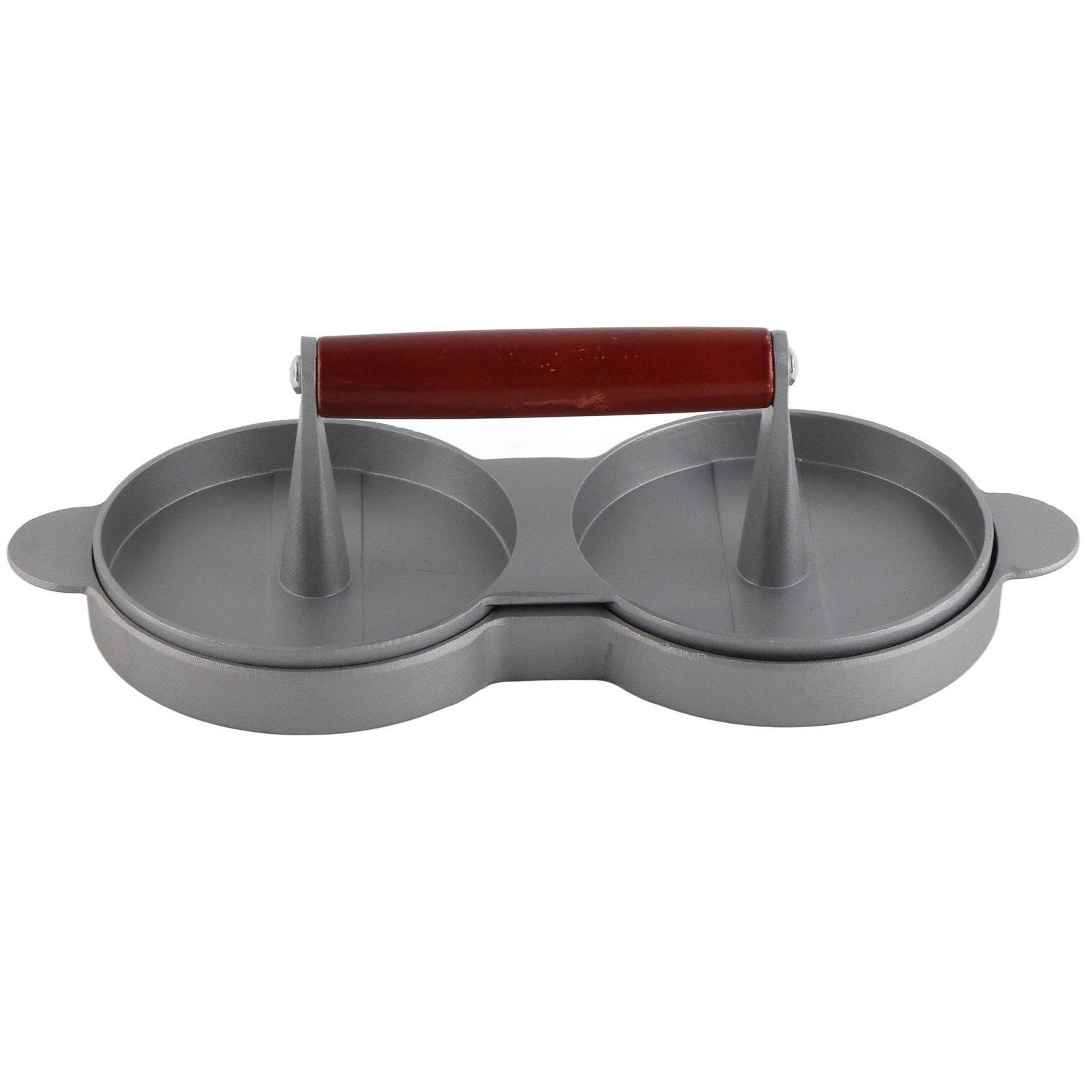 Aluminum Alloy NOn Stick Double Burger Press Mold Hamburger Meat Beef Kitchen view 5