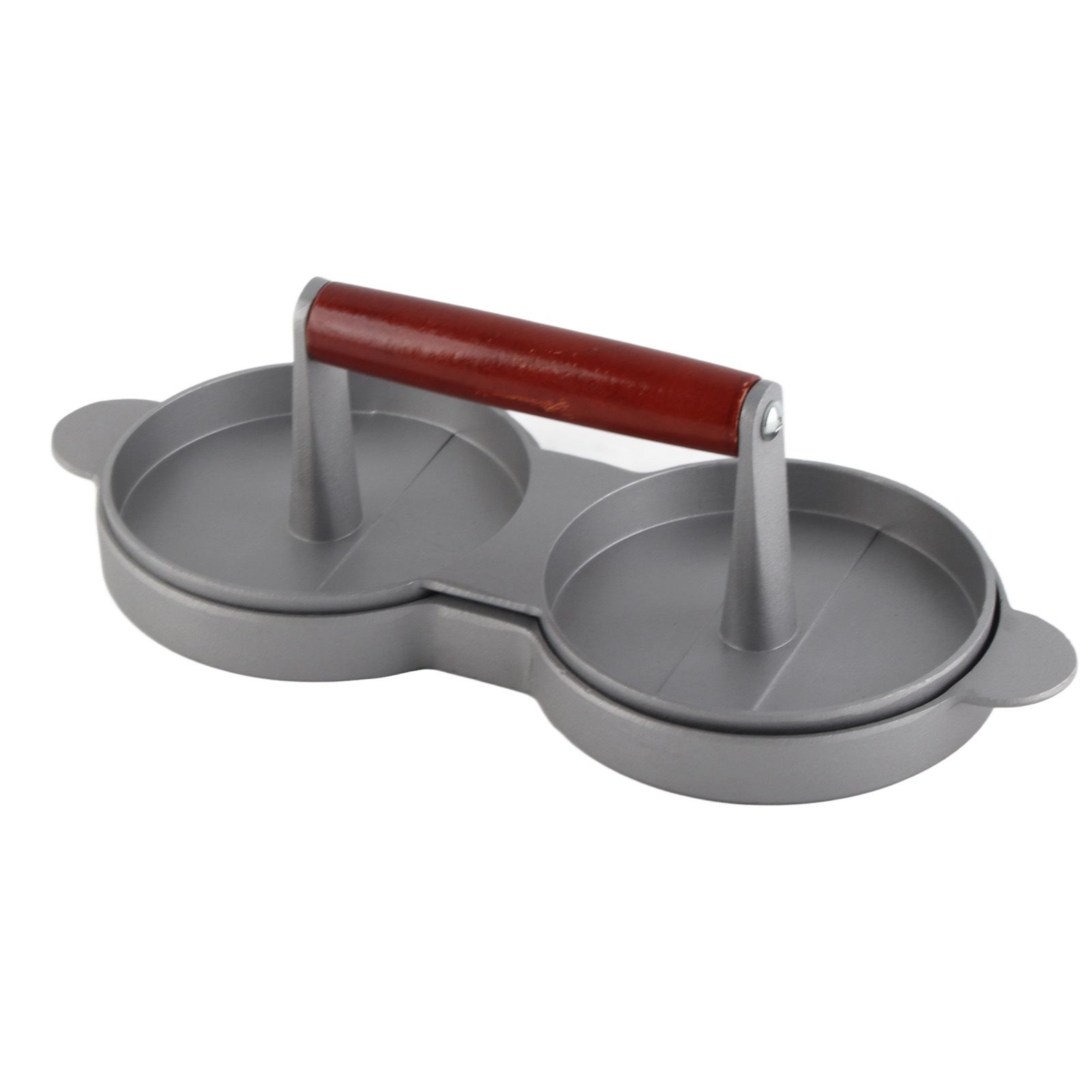 Aluminum Alloy NOn Stick Double Burger Press Mold Hamburger Meat Beef Kitchen view 10