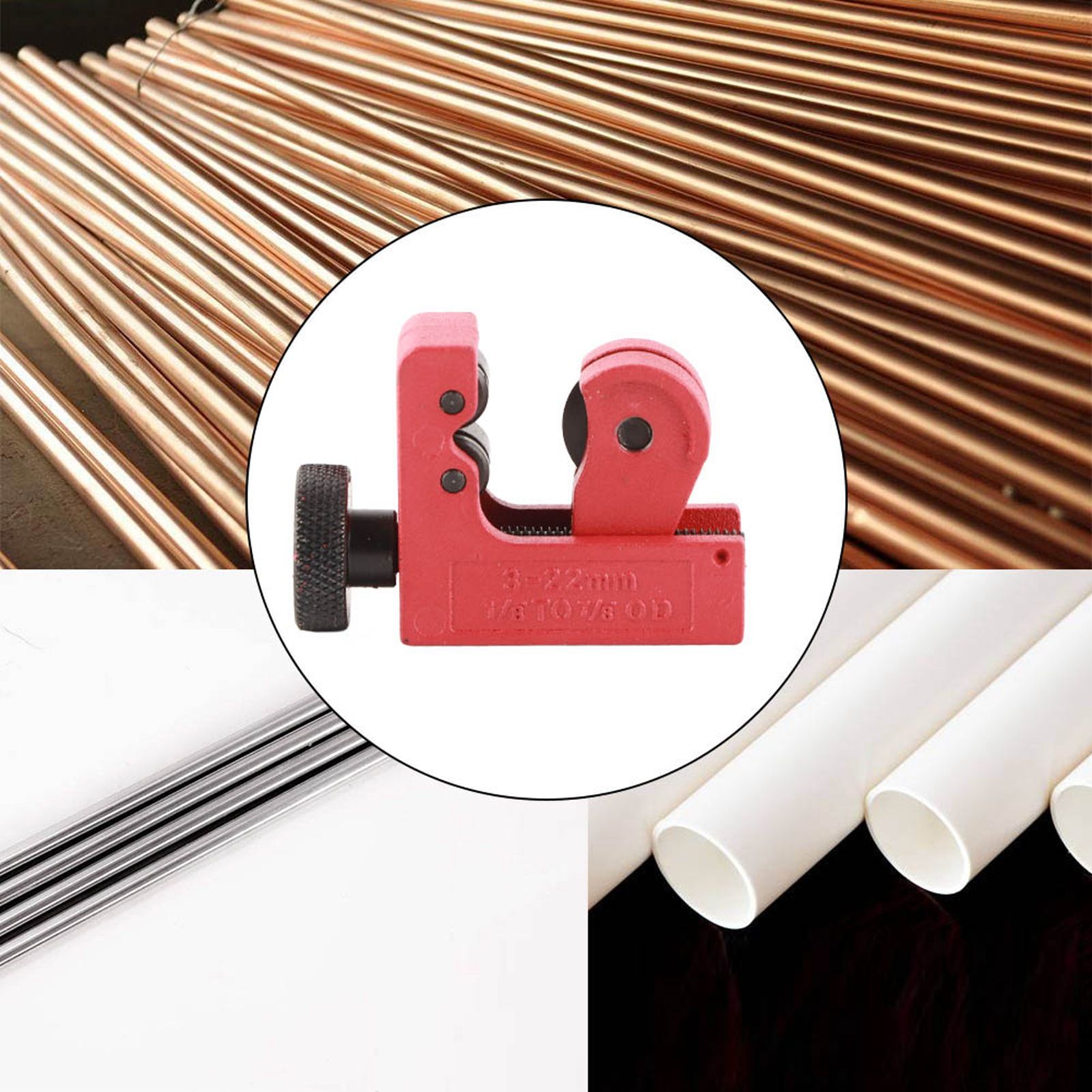 Mini Adjustable Tube Hose Tubing Cutter Cutting Tool for 3~22mm Copper view 4