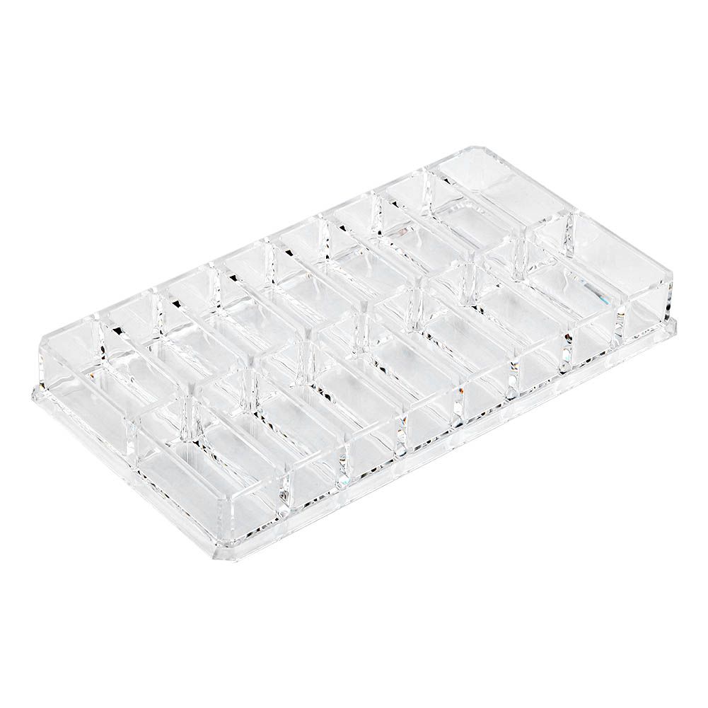 16 Grid Transparent Acrylic Larger Compact Organizer Power Eyebrow Powder