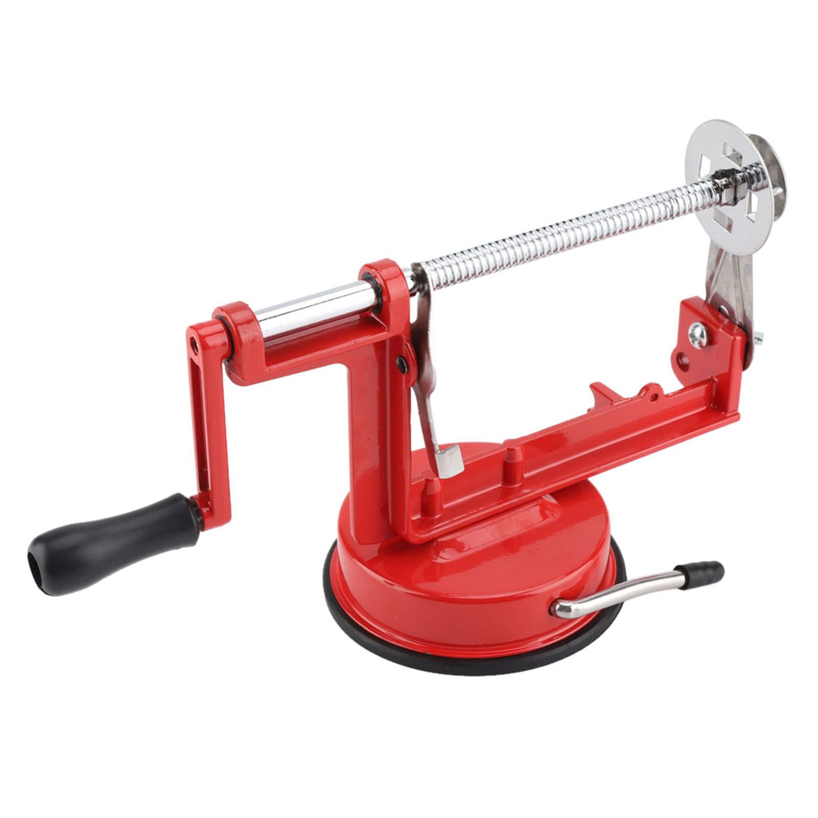Stainless Steel Hand Crank Manual Spiral Potato Chips Twister Cutter Suction view 9