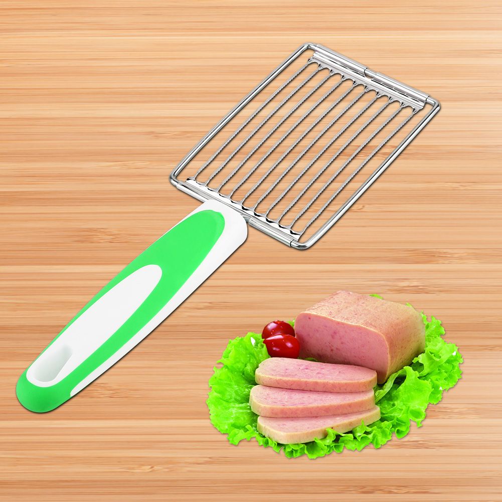 Stainless Steel Luncheon Meat Cutter Ham Fruit Tomato Kitchen Soft Food view 2