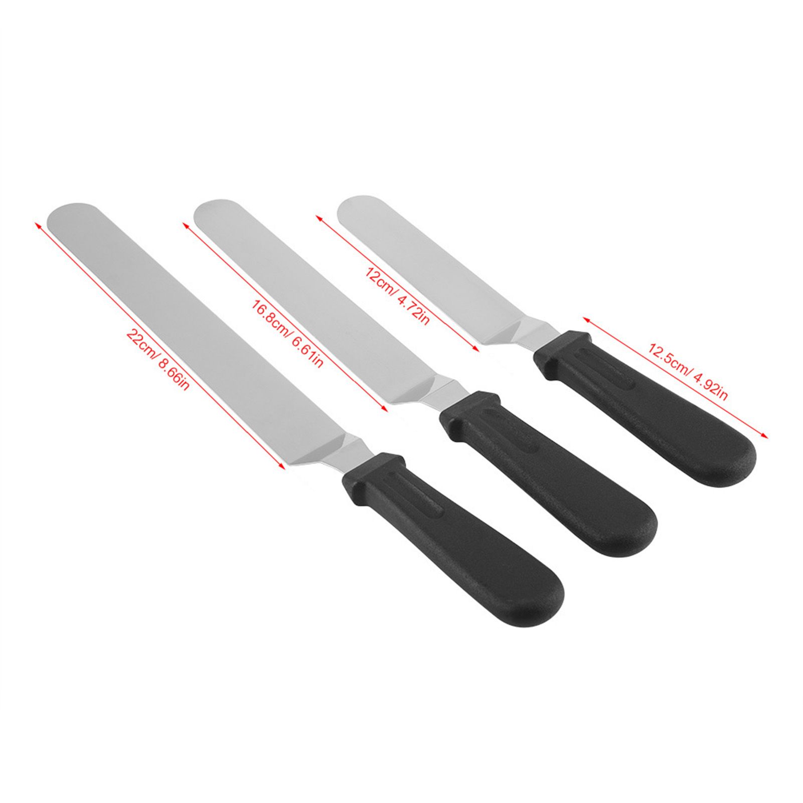 3pcs/ Set Stainless Steel Cake Knife for Decoration Professional Tool Kitchen view 9