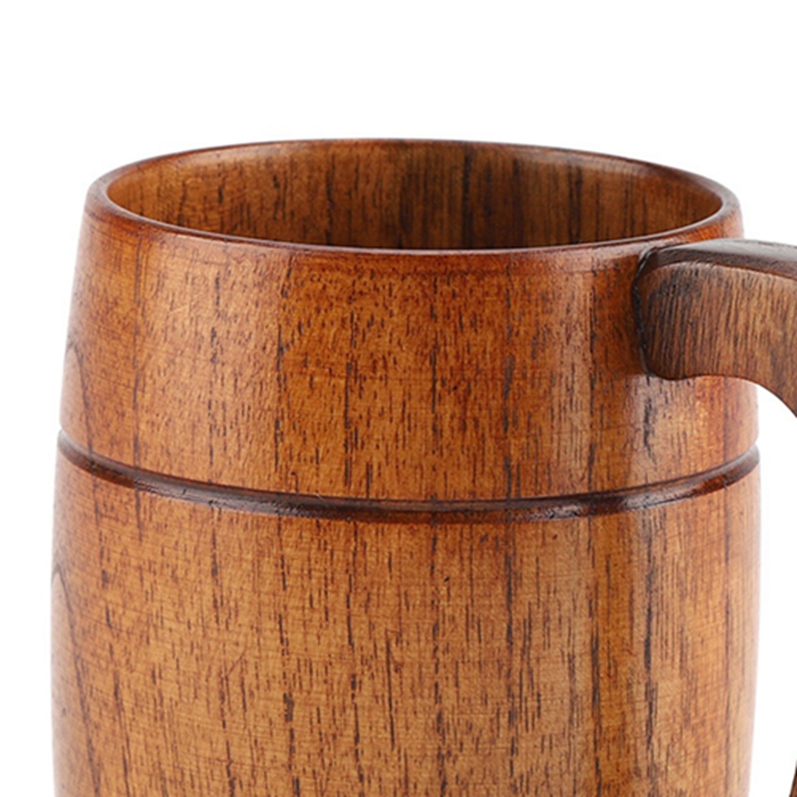 Natural Wooden Beer Cup Retro Big Capacity Tea Water Classic Wood Drinking Mug view 15