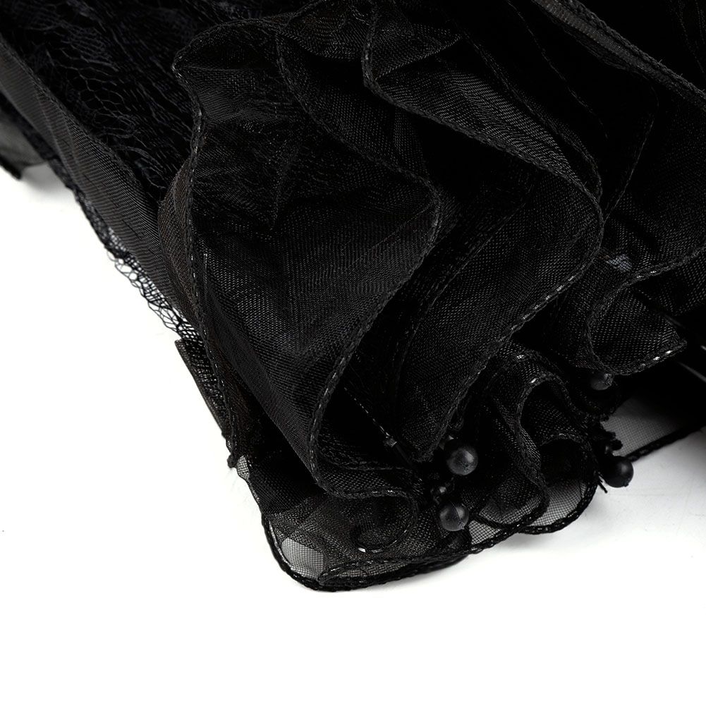 Black Color Lace Umbrella Parasol for Lady Women Party Decor Dancing view 12