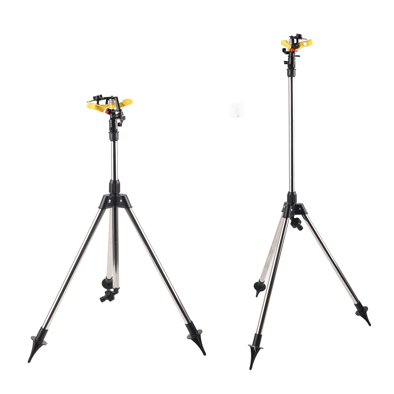 Stainless Steel Tripod Water Irrigation Tool Sprinkler Auto System Garden Lawn view 6