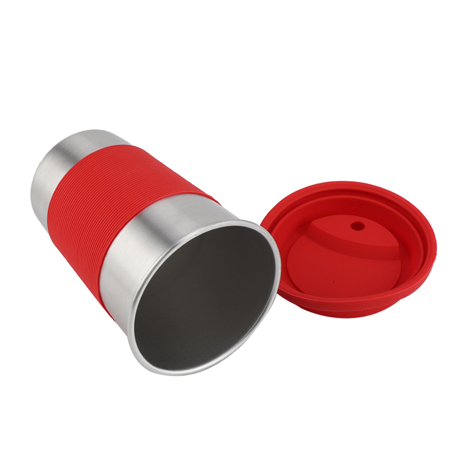500ml Stainless Steel Cup Drinking with Silicone Cover & Lid Heat Insulation view 5