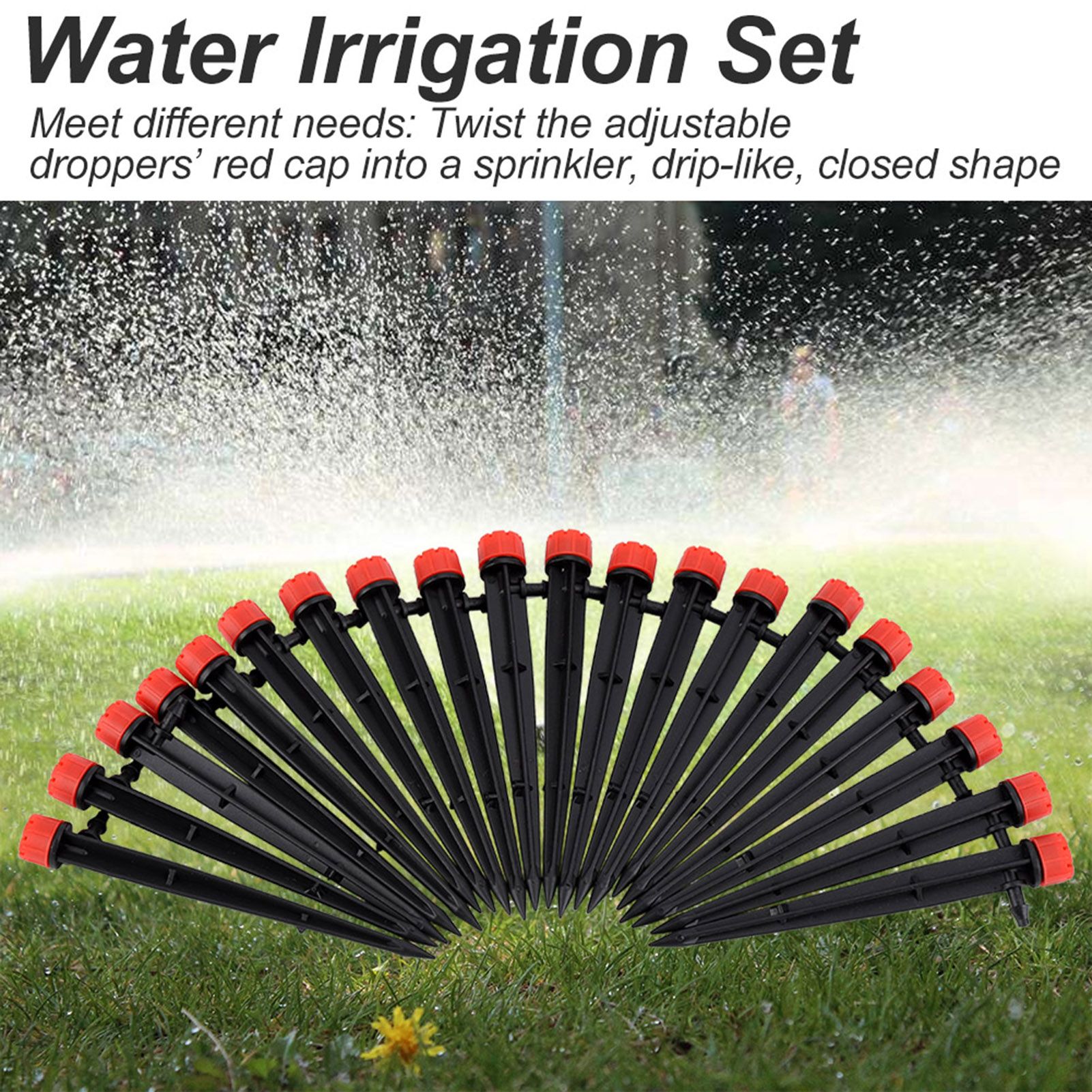 25 Meter Water Irrigation Set Ground Insertion Dropper Watering Auto System view 2