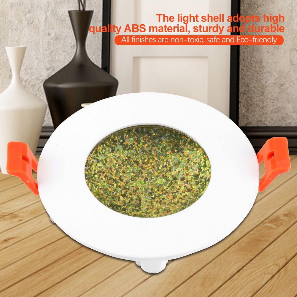 8W Diffused Reflective LED Light Lamp Golden view 3