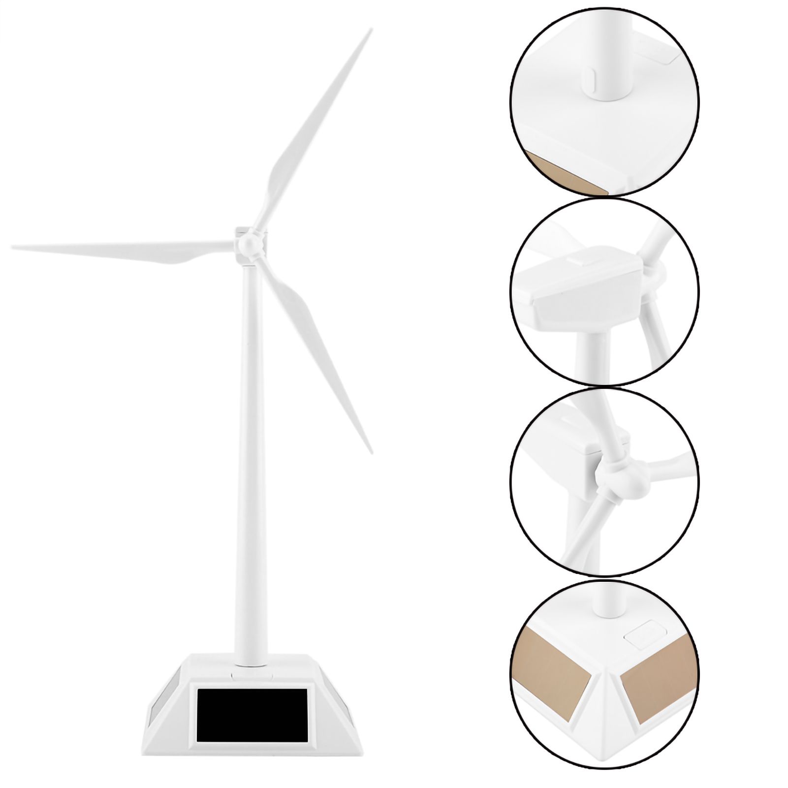 Solar Powered Wind Mill Model Desktop Decor Craft Kids Children Education view 8