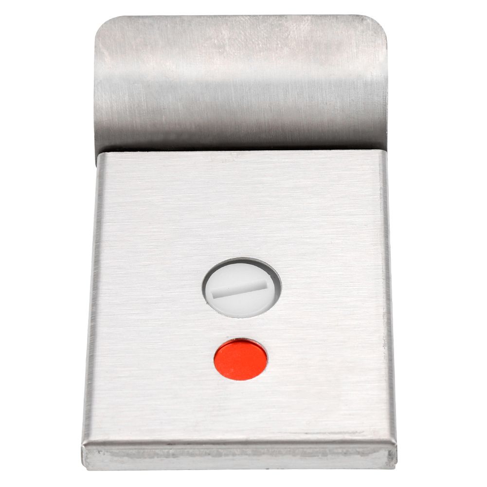 Bathroom Toilet Privacy Bolt Door Lock with Vacant Engaged Indicator and Screw view 4