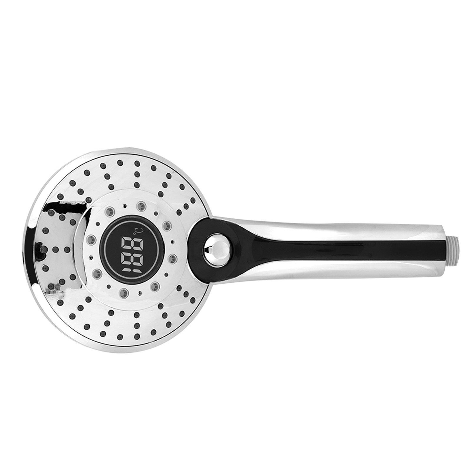Digital Display Handheld Shower Head with 3-color Temperature Control LED view 5