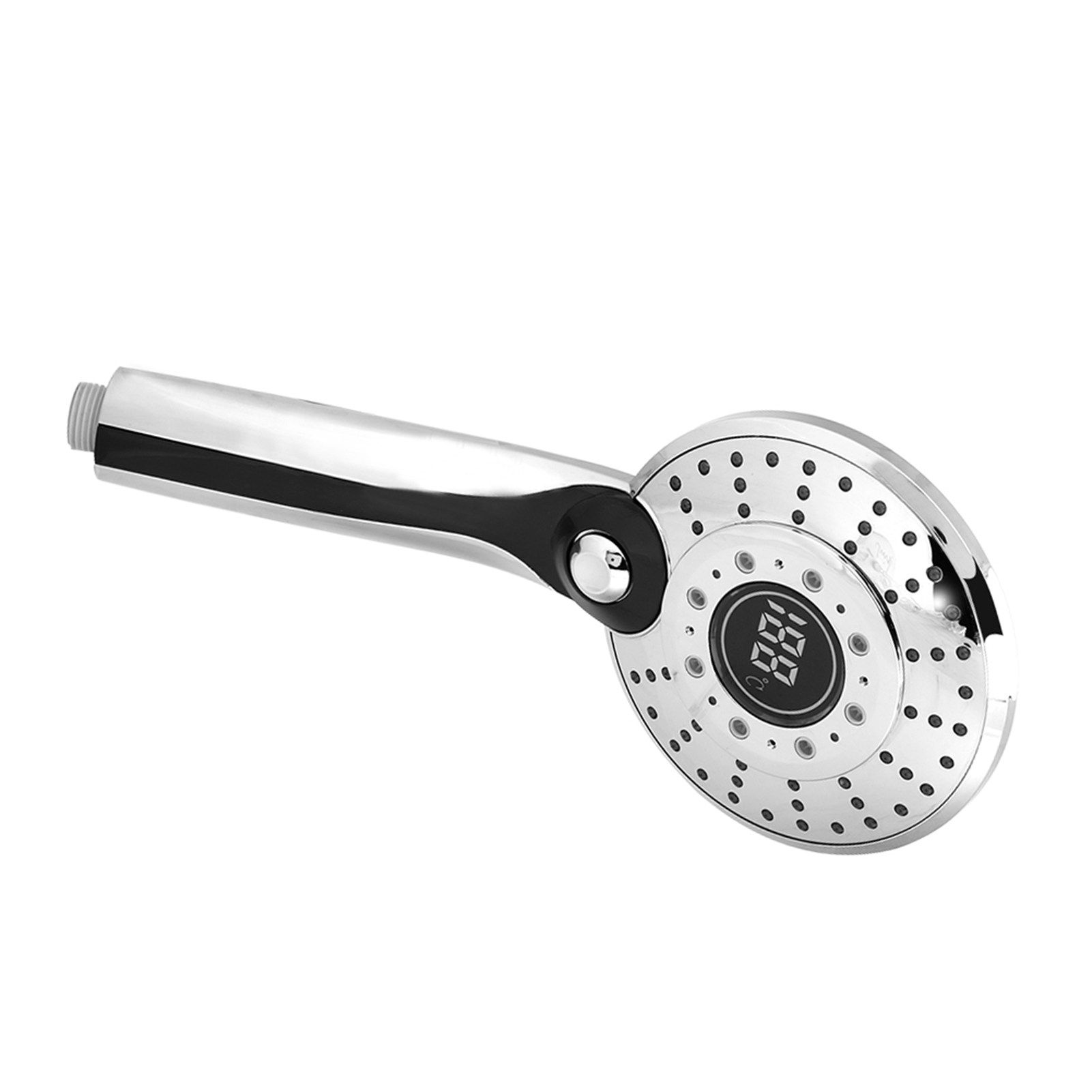 Digital Display Handheld Shower Head with 3-color Temperature Control LED view 8