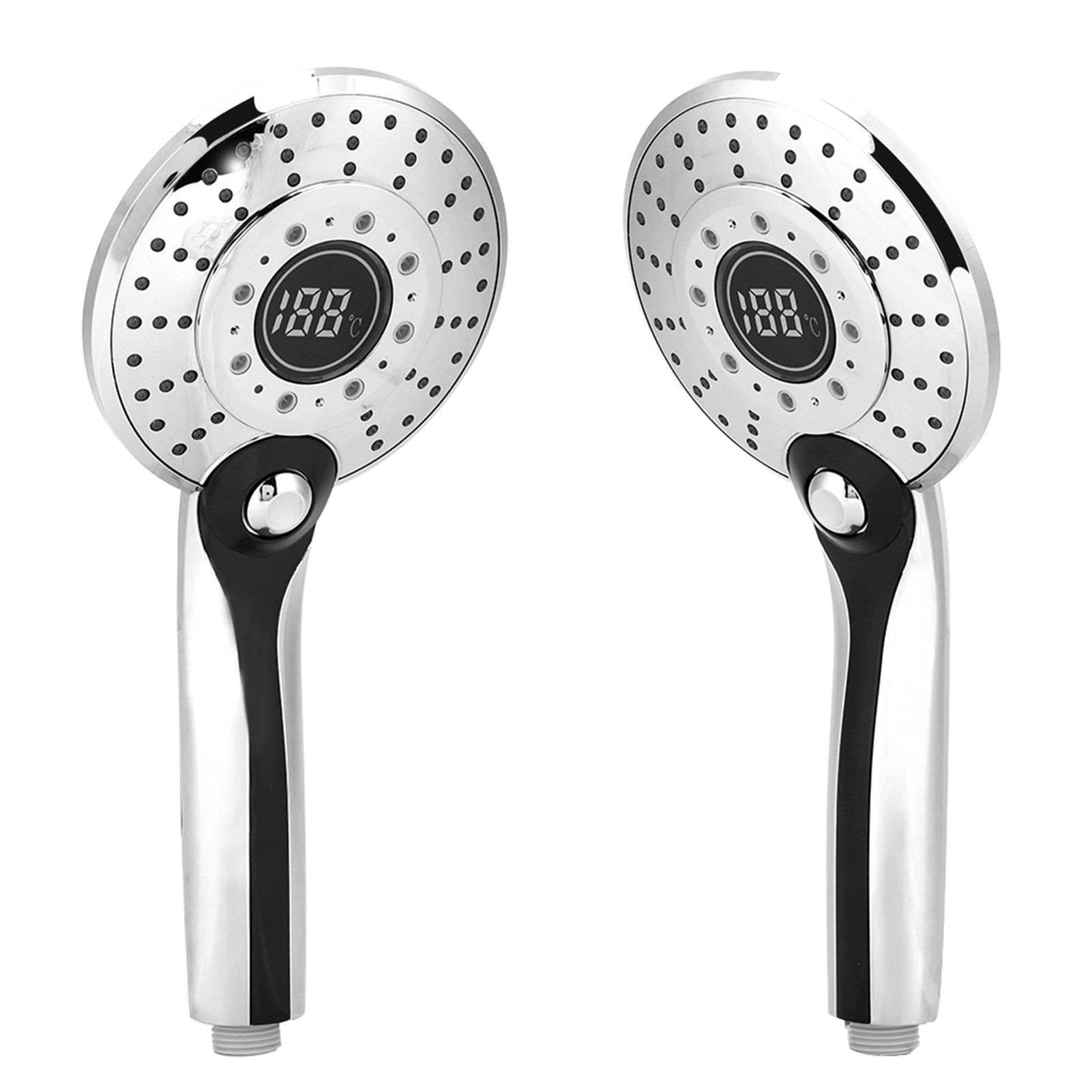 Digital Display Handheld Shower Head with 3-color Temperature Control LED view 10