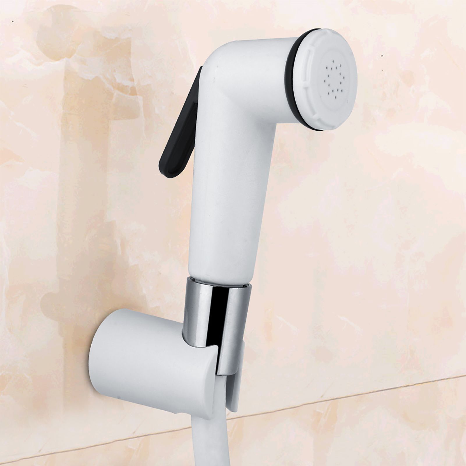 Portable ABS Plastic Hand Held Bidet Sprayer Bathroom Shower Spray Head Set view 3