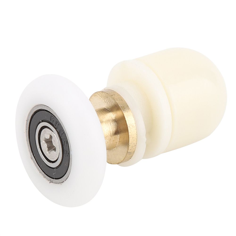 8pcs Brass ABS Sliding Glass Shower Door Rollers Runners Pulleys Bathroom view 10
