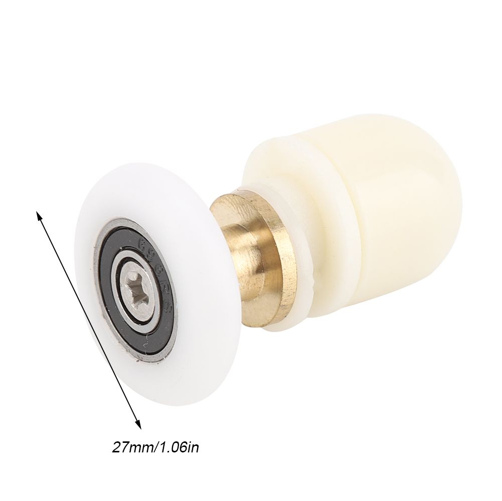 8pcs Brass ABS Sliding Glass Shower Door Rollers Runners Pulleys Bathroom view 11