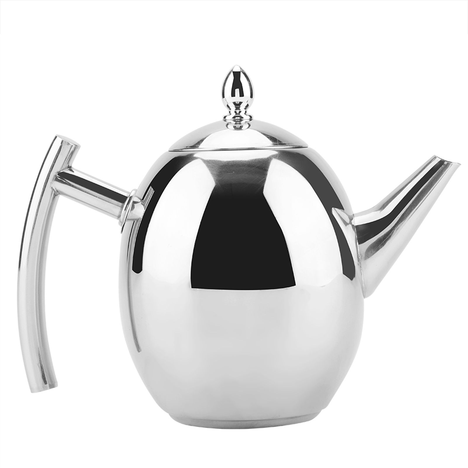 Stainless Steel Teapot Tea Coffee Water Kettle Container with Removable Mesh